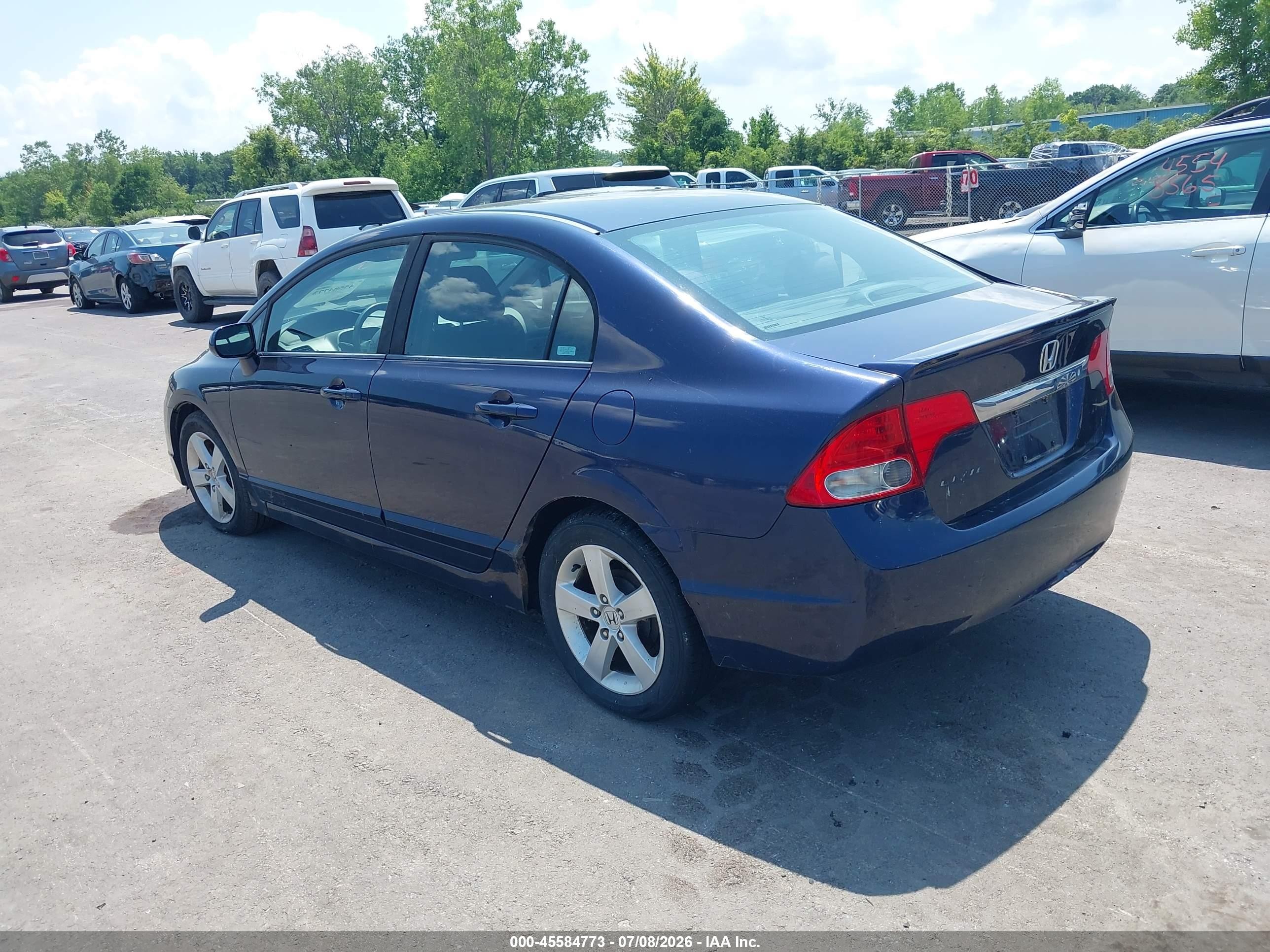 2009 Honda Civic Lx-s Blue vin: 19XFA16669E044291