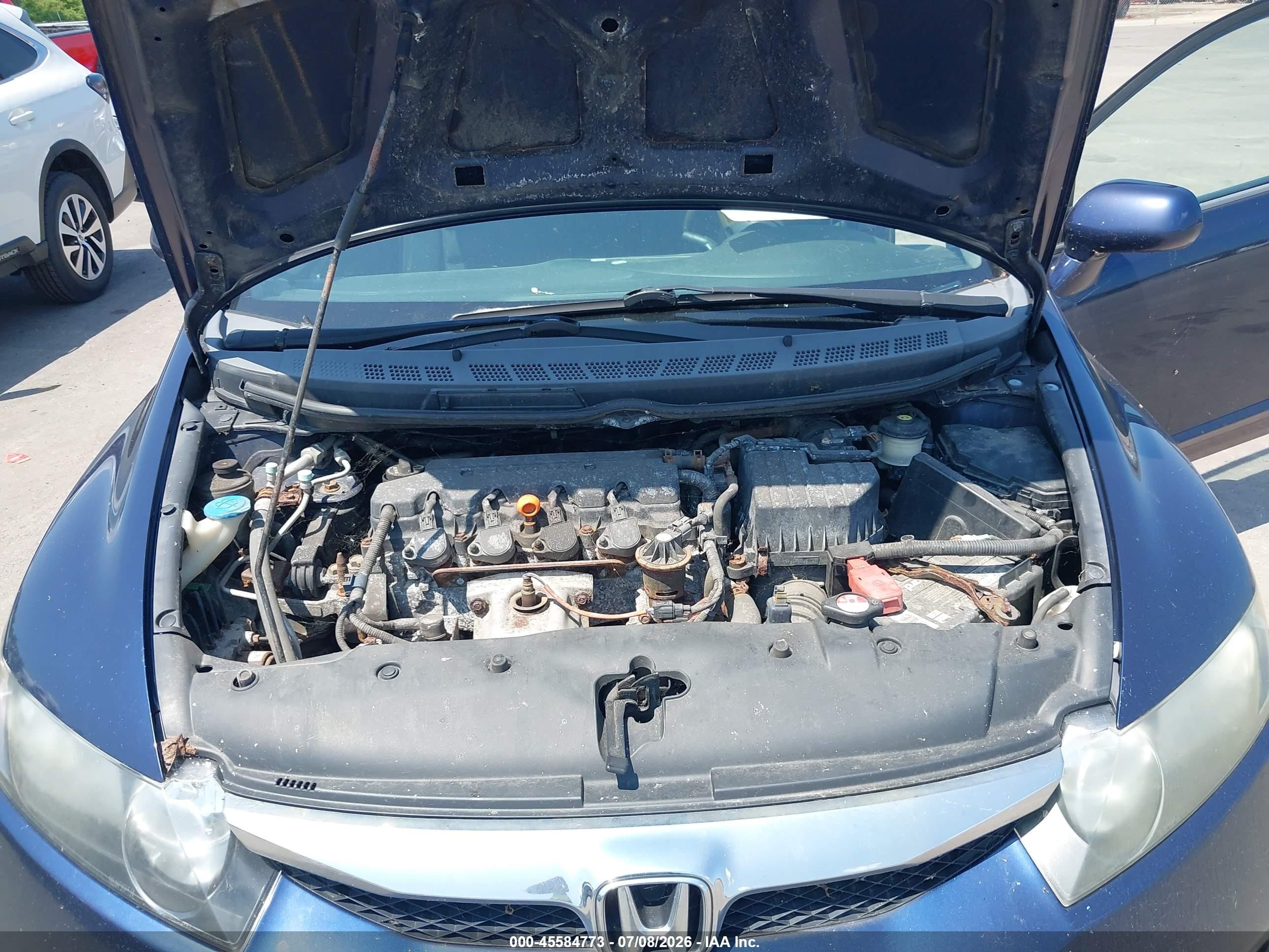 2009 Honda Civic Lx-s Blue vin: 19XFA16669E044291
