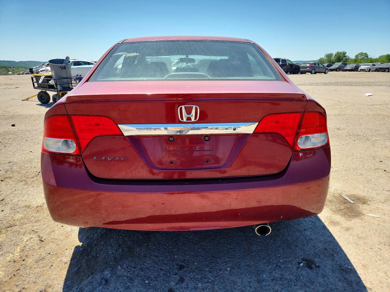 2009 Honda Civic Lx-s Maroon vin: 19XFA16679E011185
