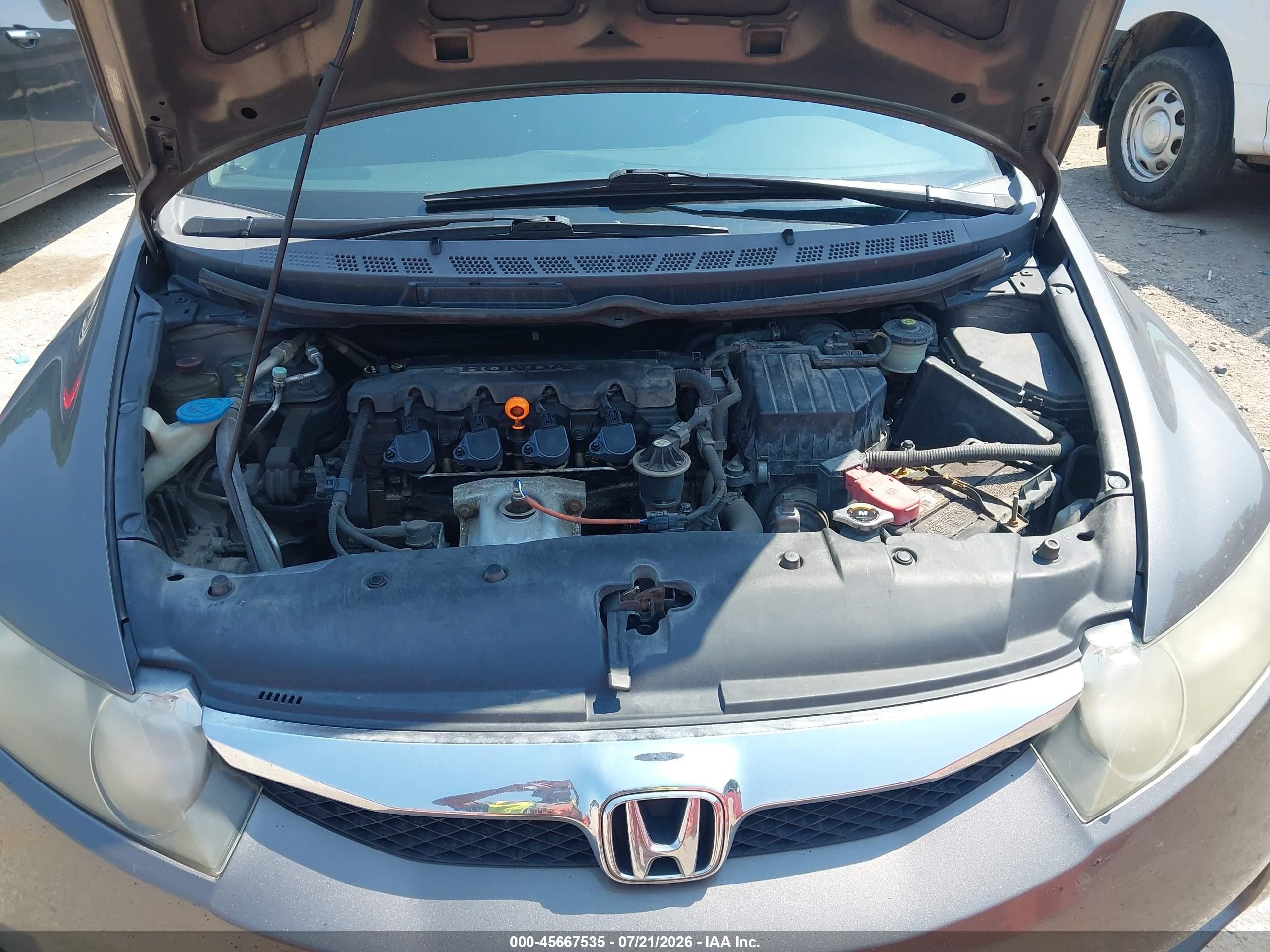 2009 Honda Civic Lx-s Gray vin: 19XFA16689E016542