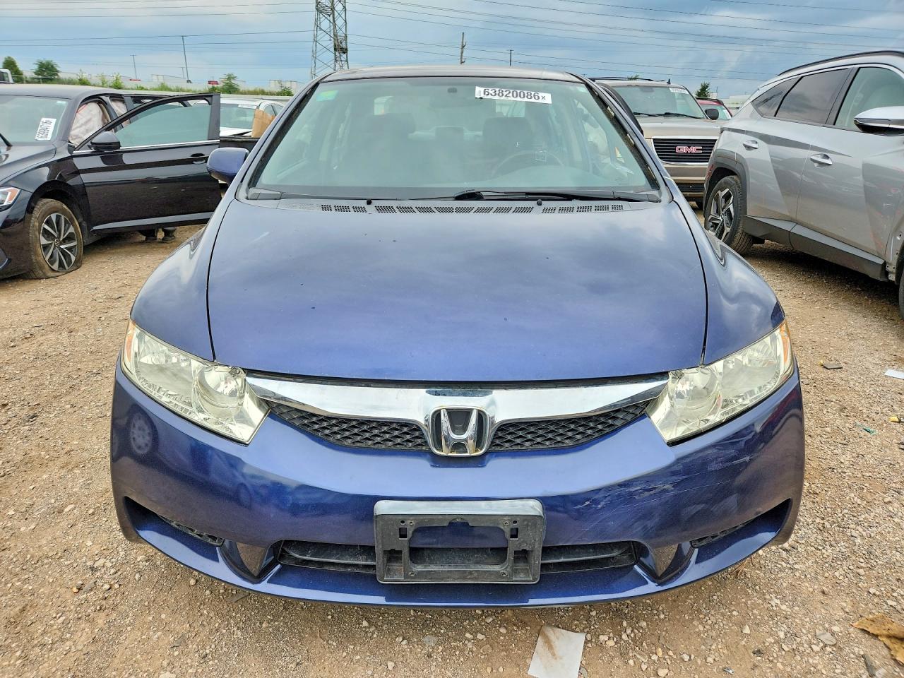 2009 Honda Civic Lx-s Blue vin: 19XFA16699E005534