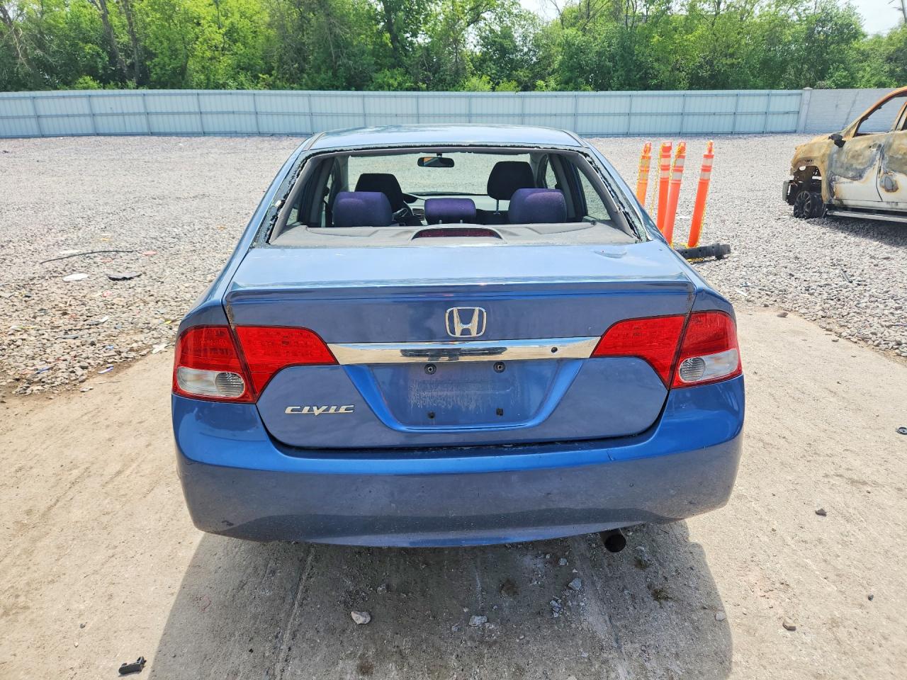2009 Honda Civic Lx-s Blue vin: 19XFA16699E035214