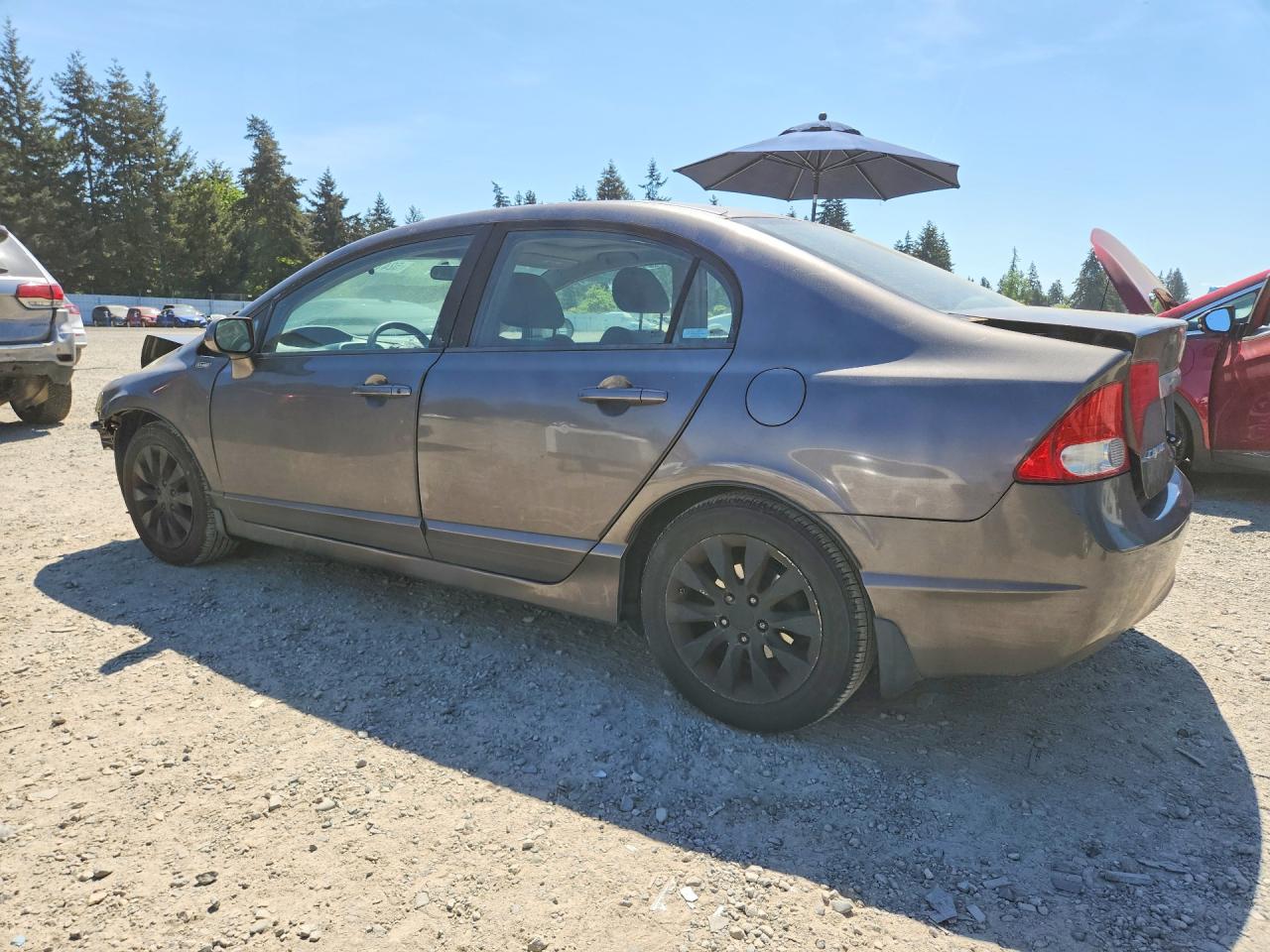 2009 Honda Civic Ex Gray vin: 19XFA16809E016021