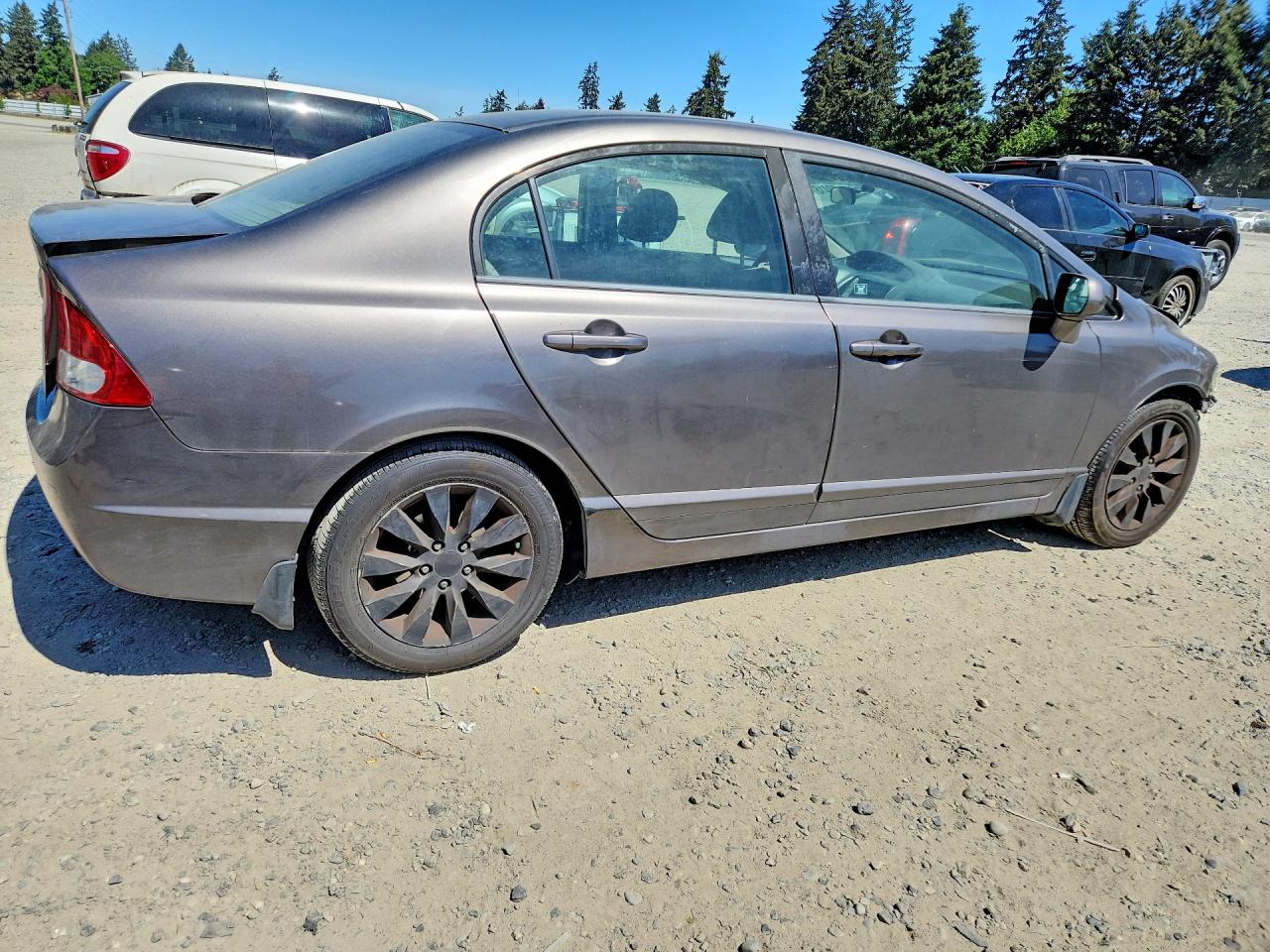 2009 Honda Civic Ex Gray vin: 19XFA16809E016021