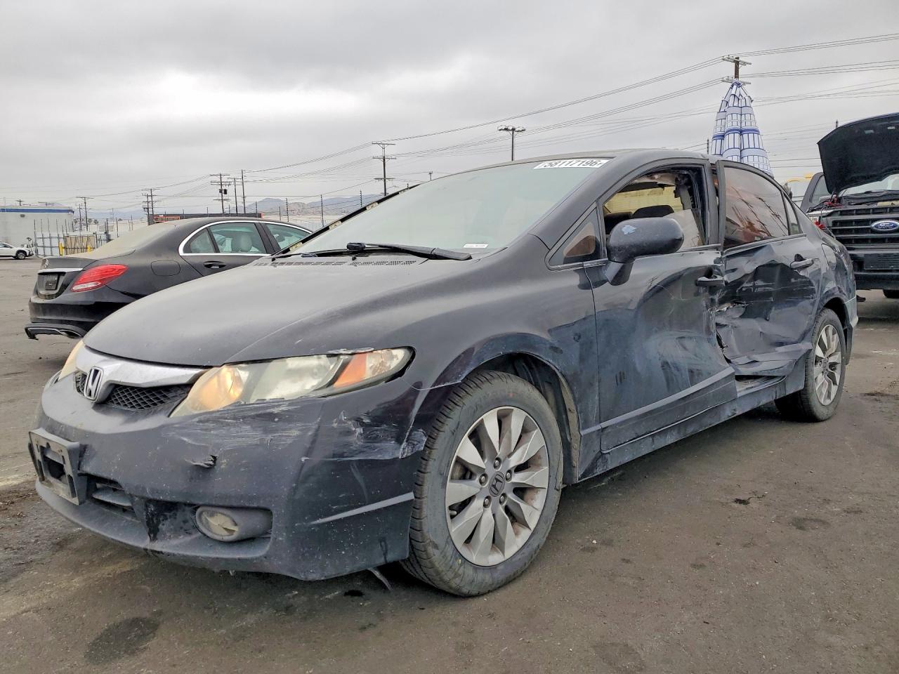 2009 Honda Civic Charcoal vin: 19XFA16809E042831