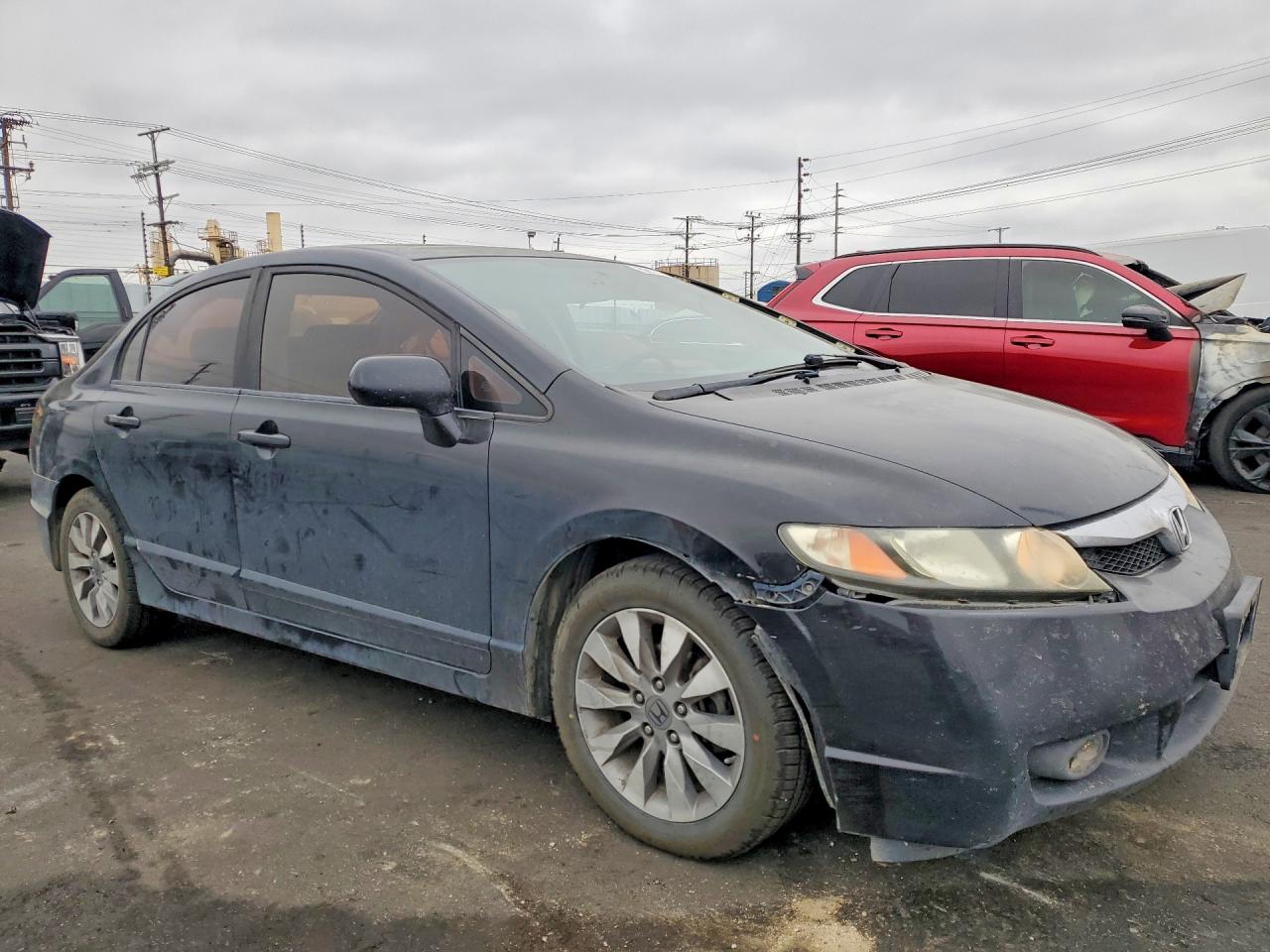 2009 Honda Civic Угольный vin: 19XFA16809E042831