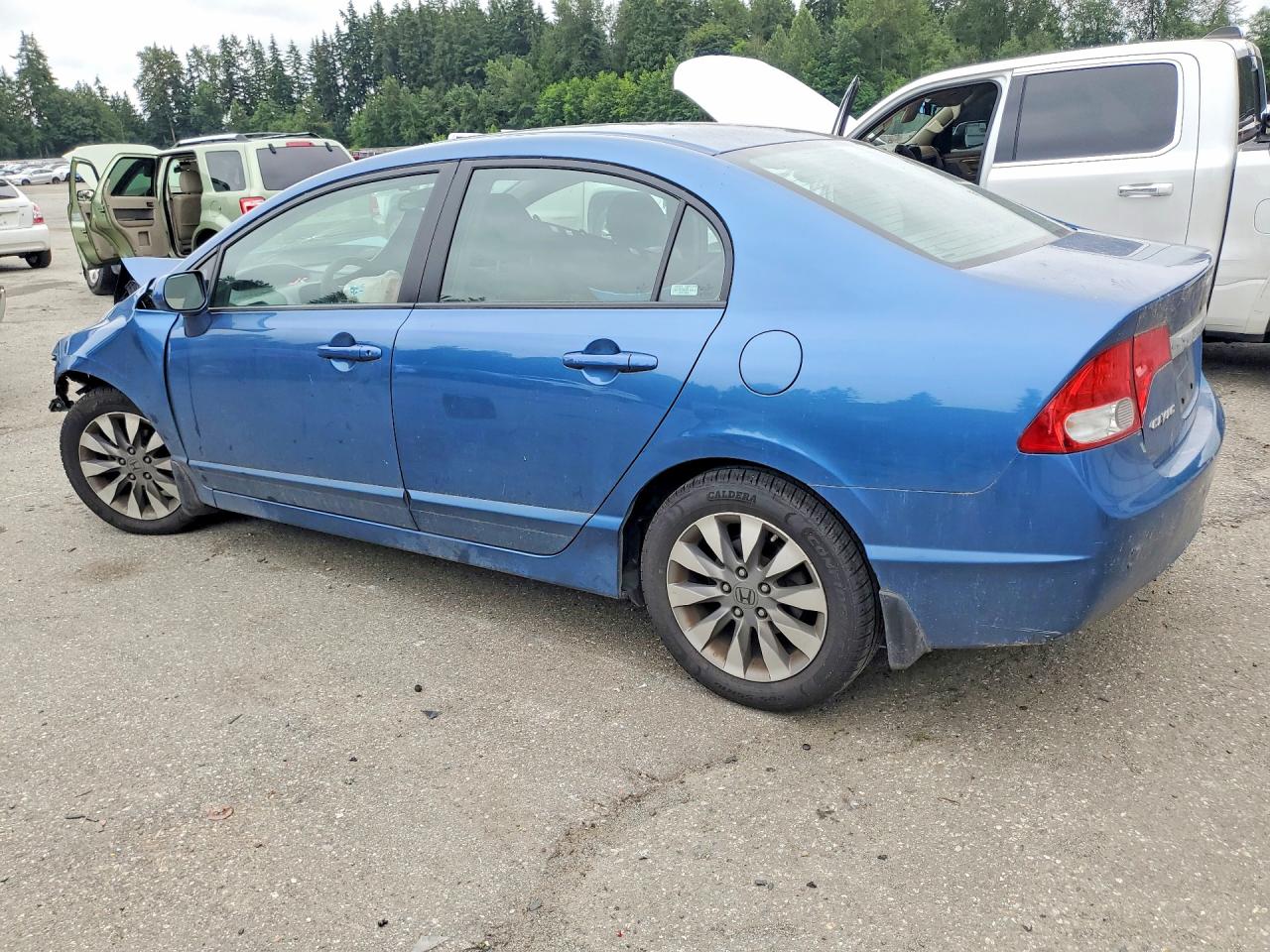 2009 Honda Civic Ex Синий vin: 19XFA16839E001304