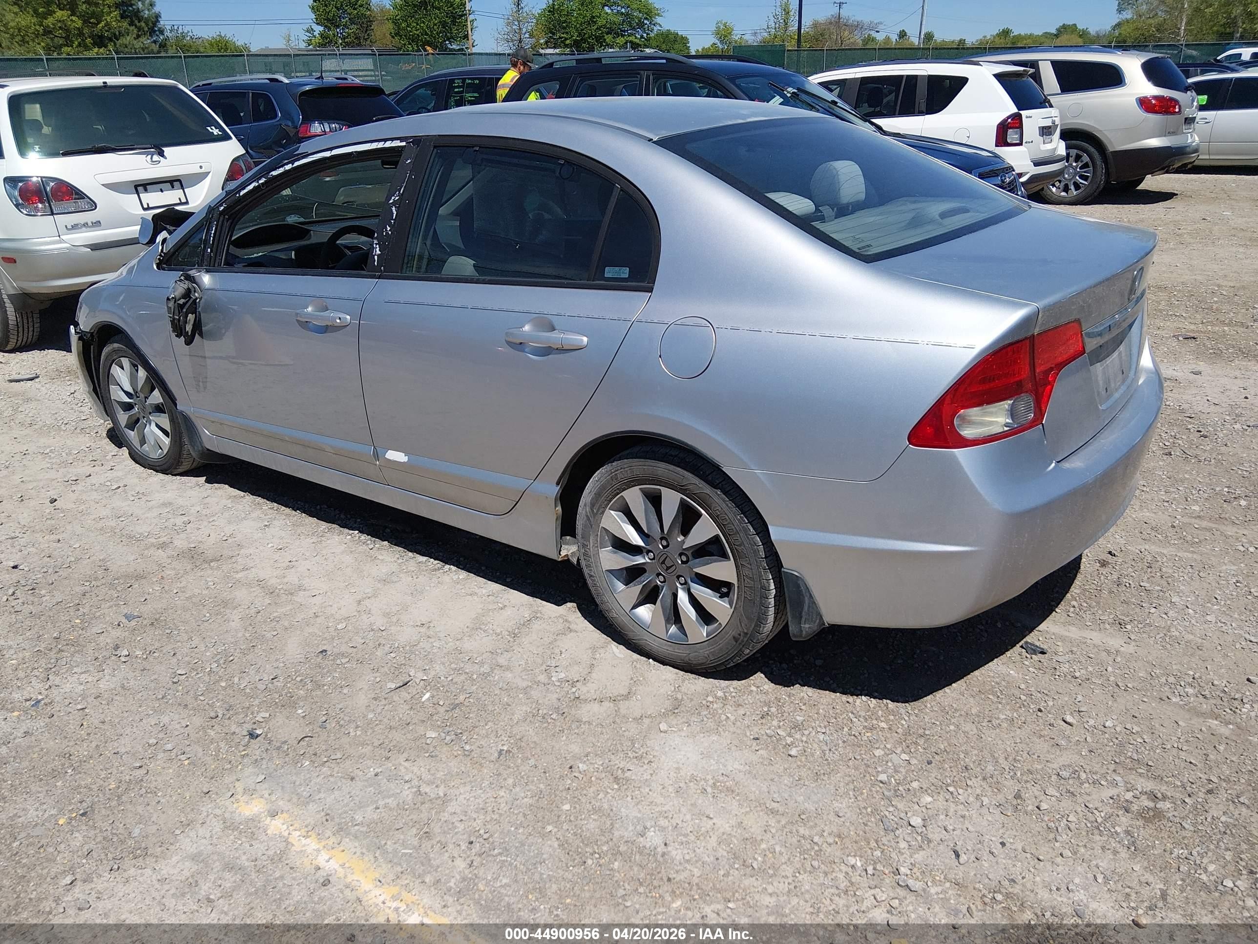 2009 Honda Civic Ex Gray vin: 19XFA16839E008575