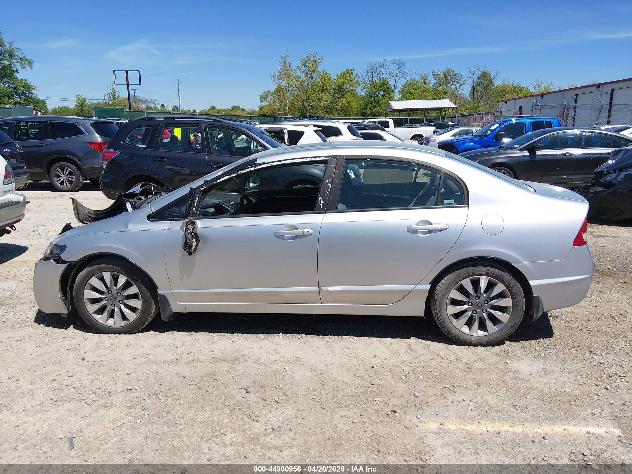 2009 Honda Civic Ex Gray vin: 19XFA16839E008575