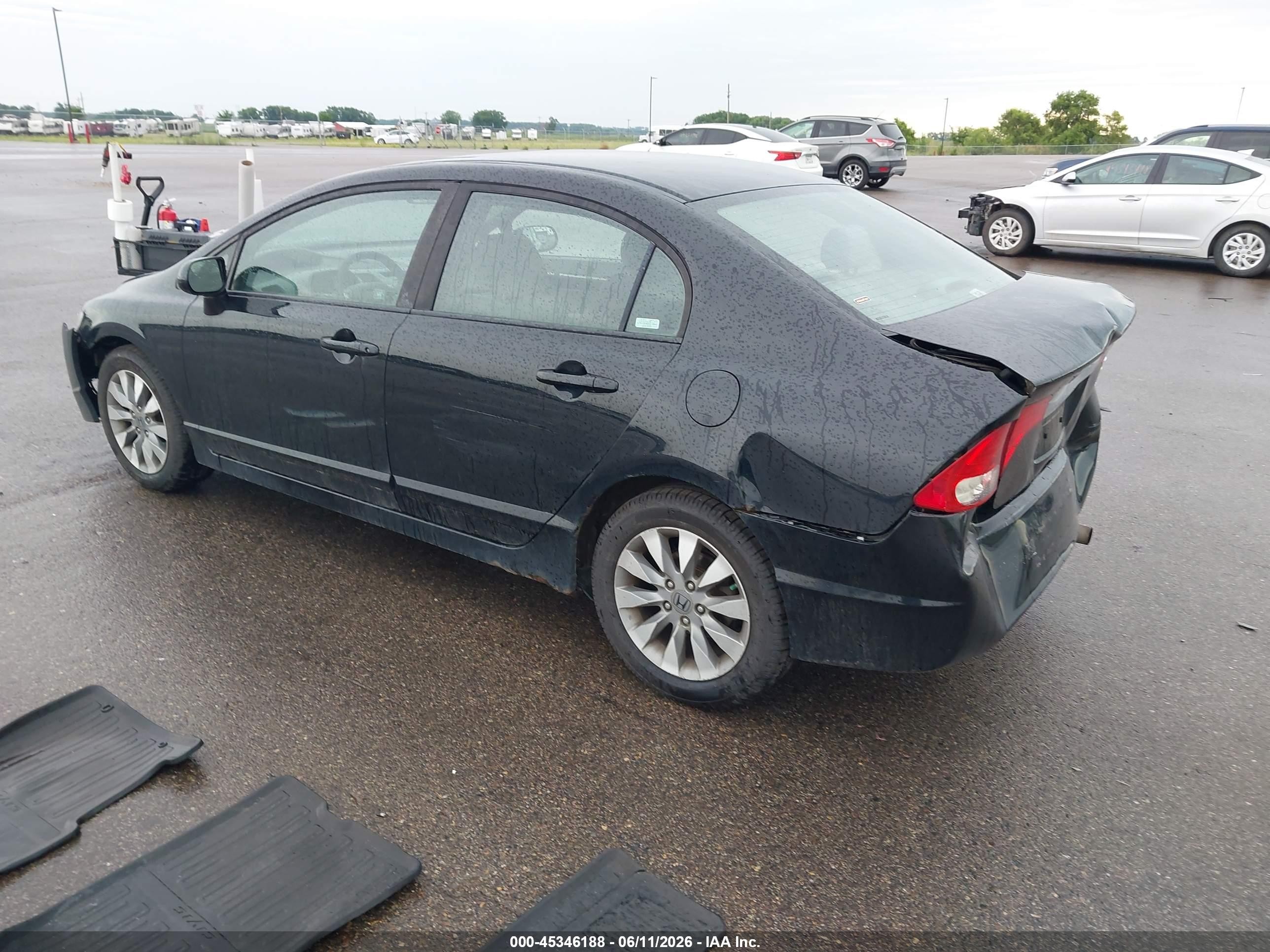 2009 Honda Civic Ex Black vin: 19XFA16839E030429