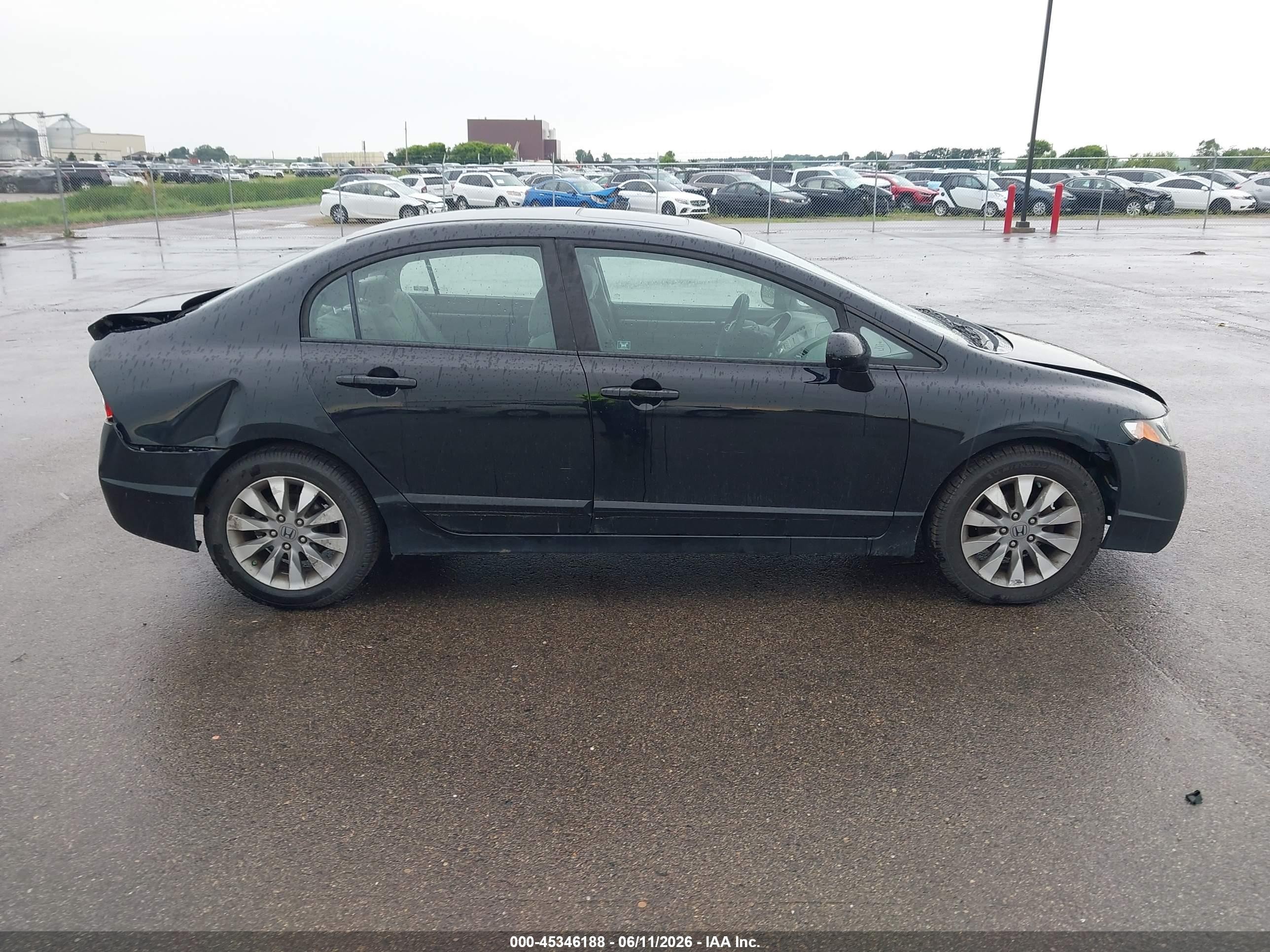 2009 Honda Civic Ex Black vin: 19XFA16839E030429