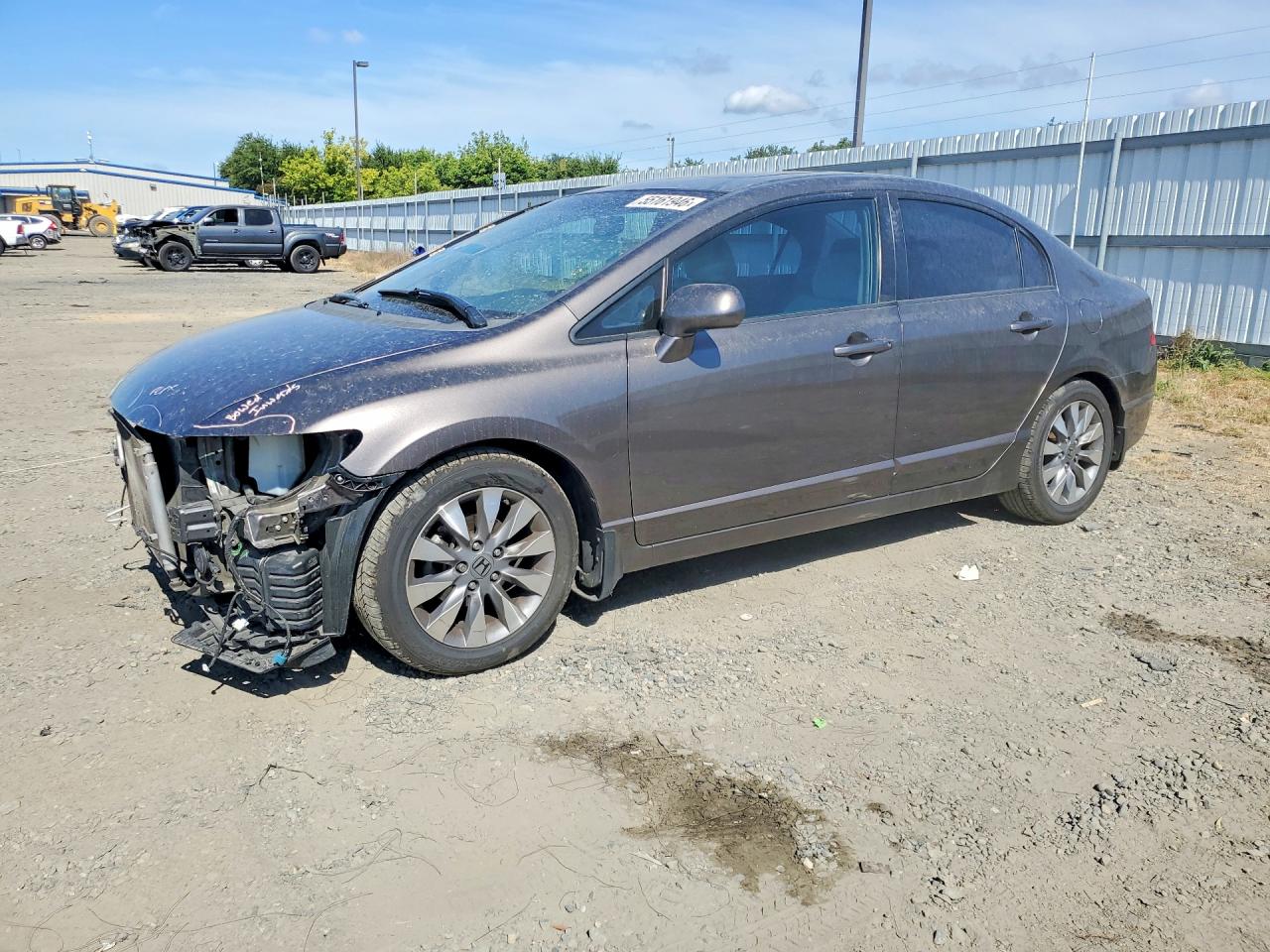 2009 Honda Civic Ex Charcoal vin: 19XFA16849E009007