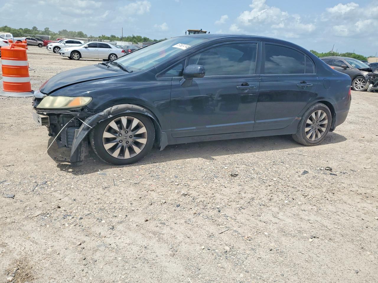 2009 Honda Civic Ex Black vin: 19XFA16859E009503