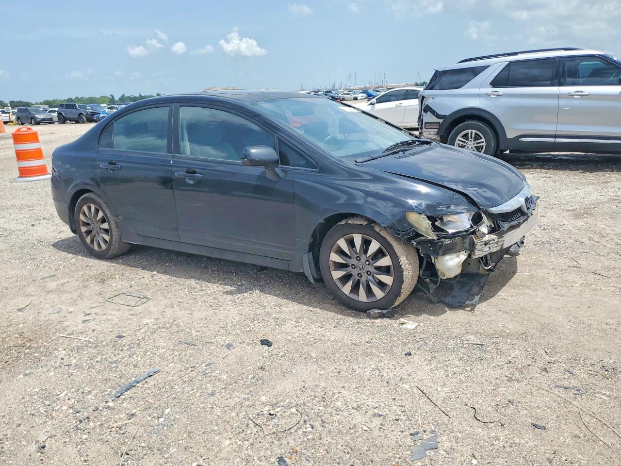 2009 Honda Civic Ex Black vin: 19XFA16859E009503