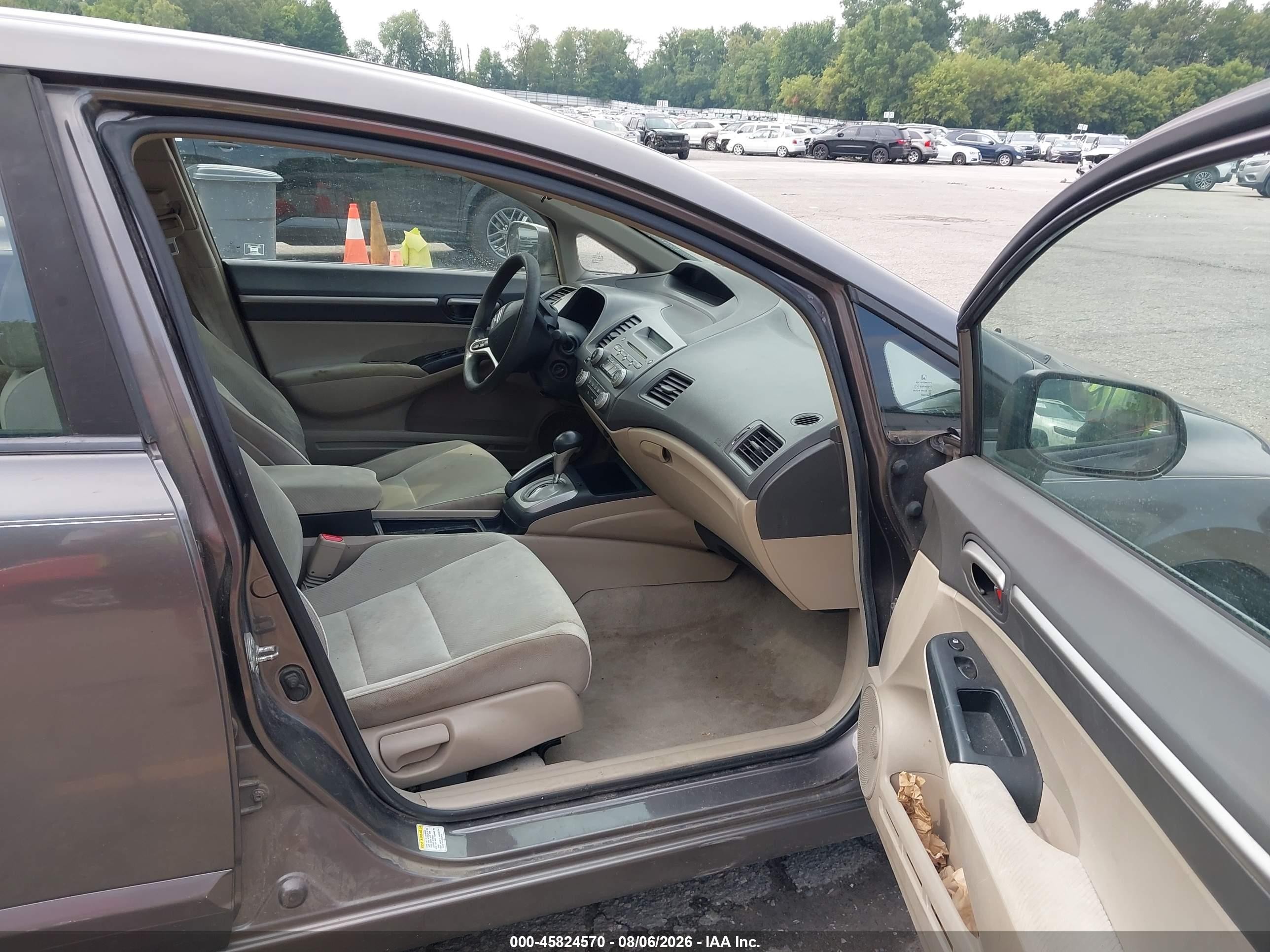 2009 Honda Civic Ex Gray vin: 19XFA16859E016029