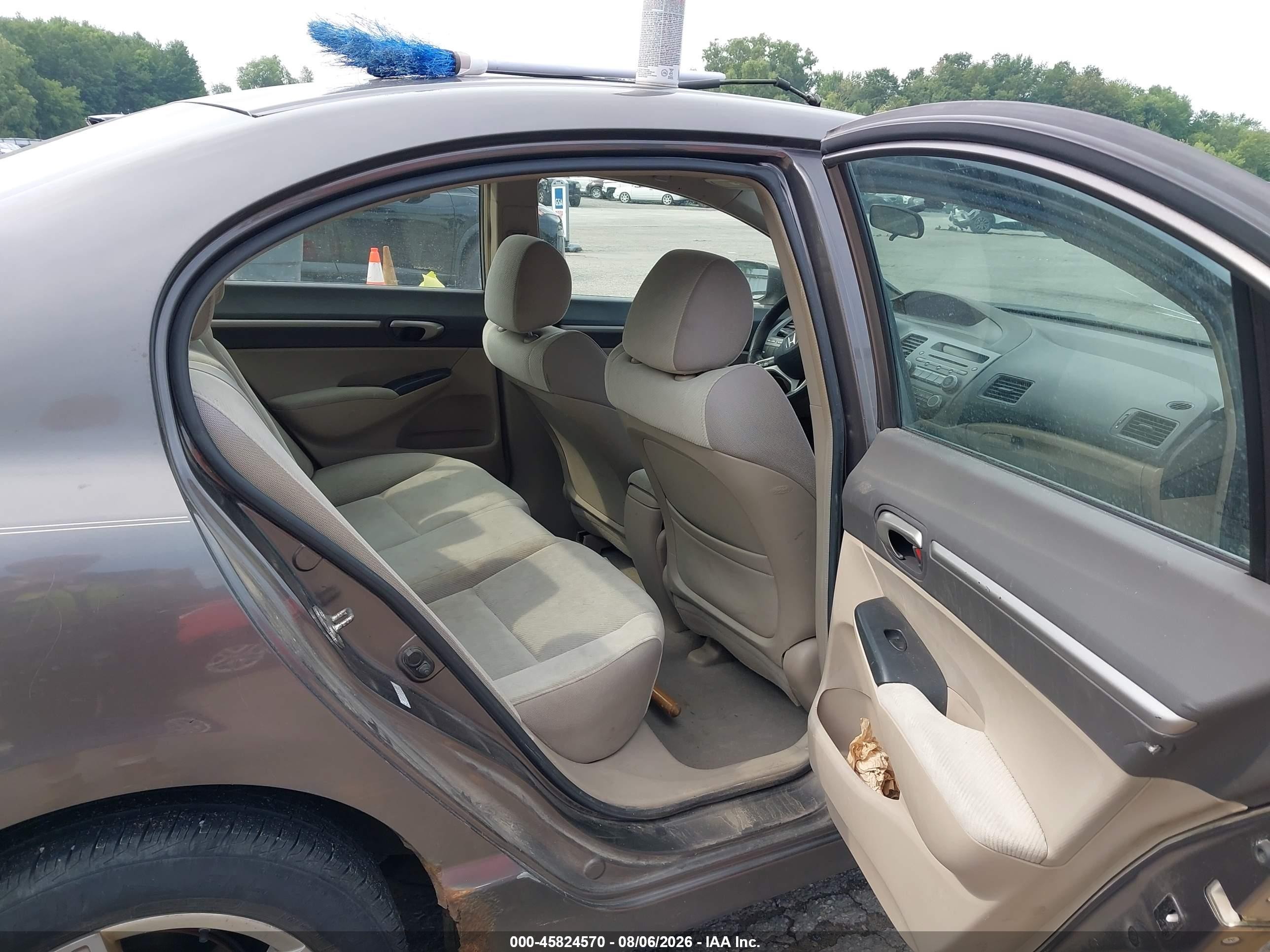 2009 Honda Civic Ex Gray vin: 19XFA16859E016029