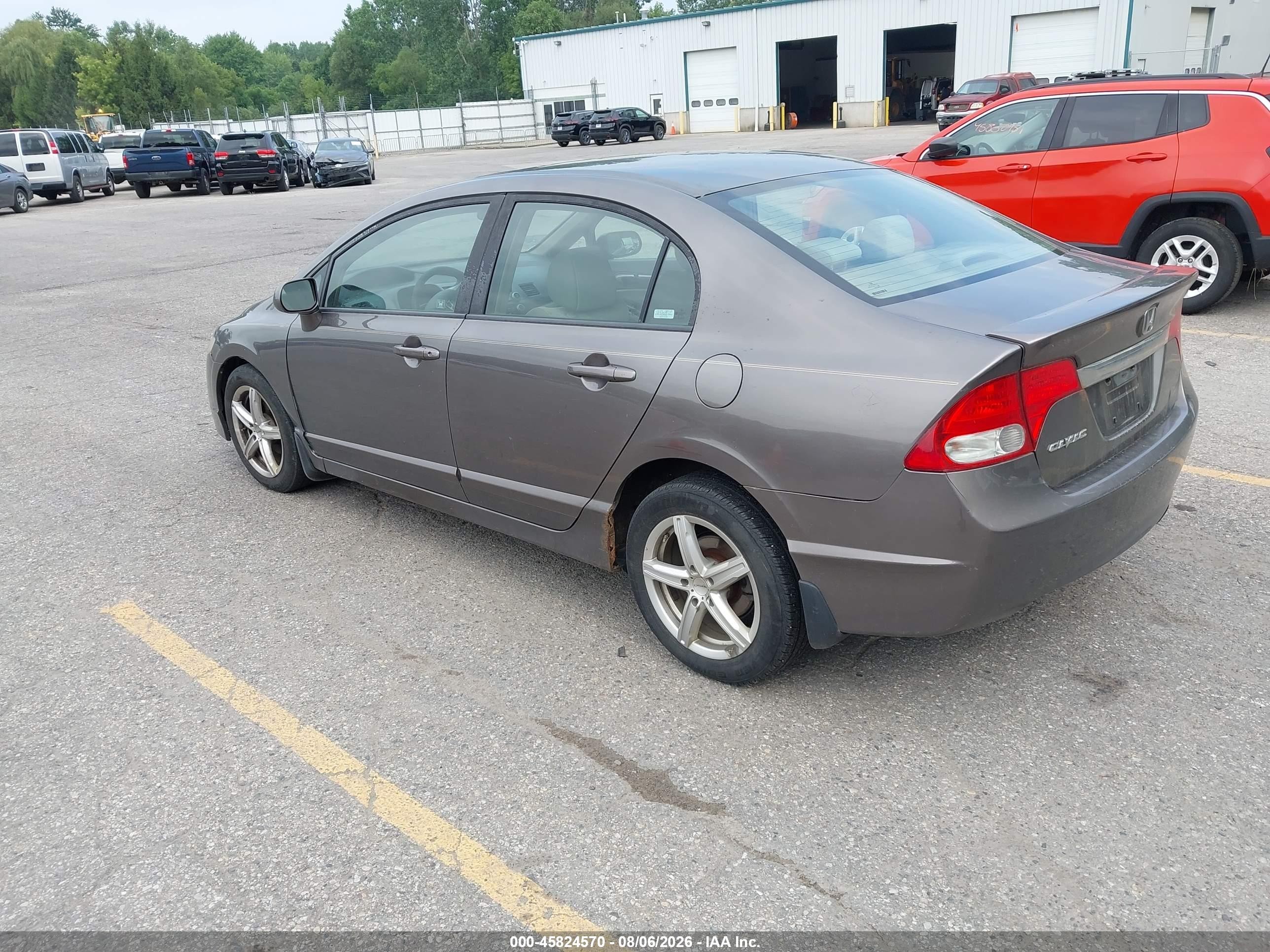 2009 Honda Civic Ex Gray vin: 19XFA16859E016029