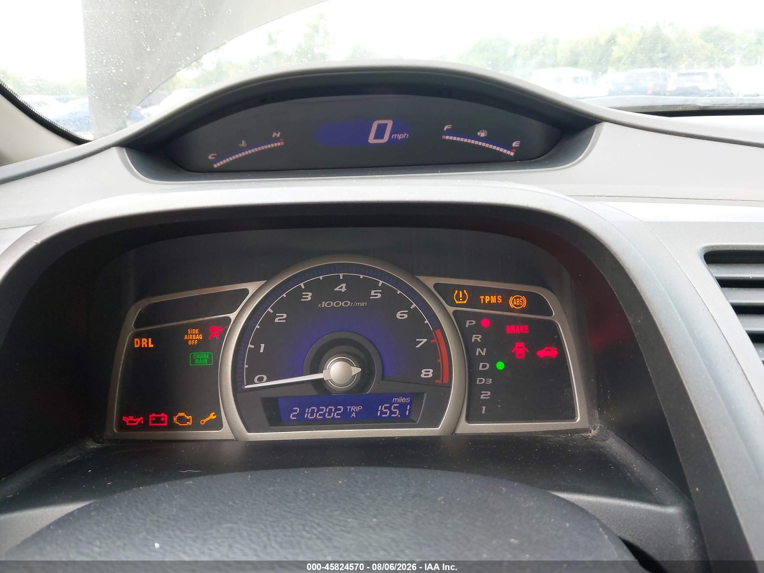 2009 Honda Civic Ex Gray vin: 19XFA16859E016029