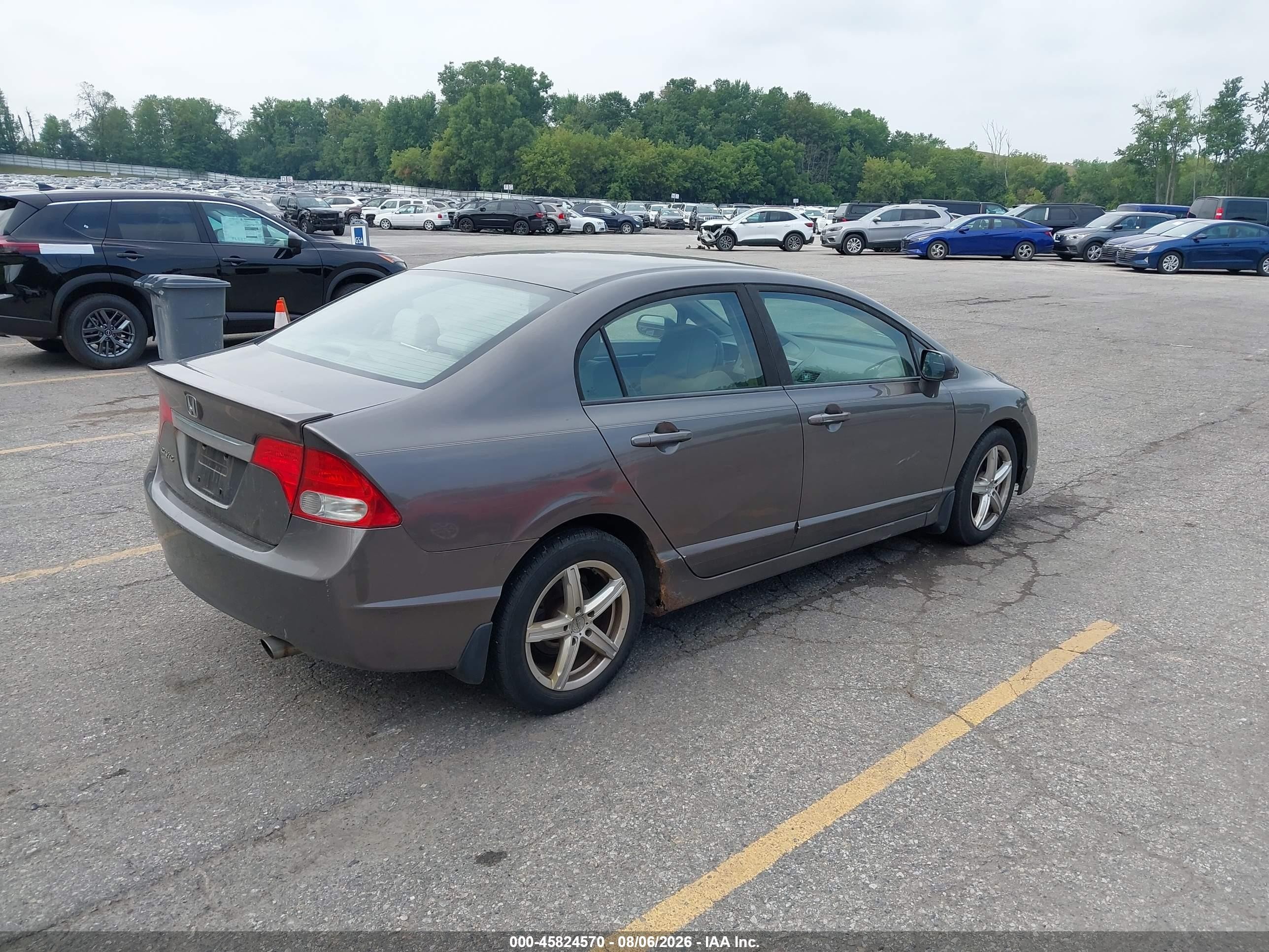 2009 Honda Civic Ex Gray vin: 19XFA16859E016029