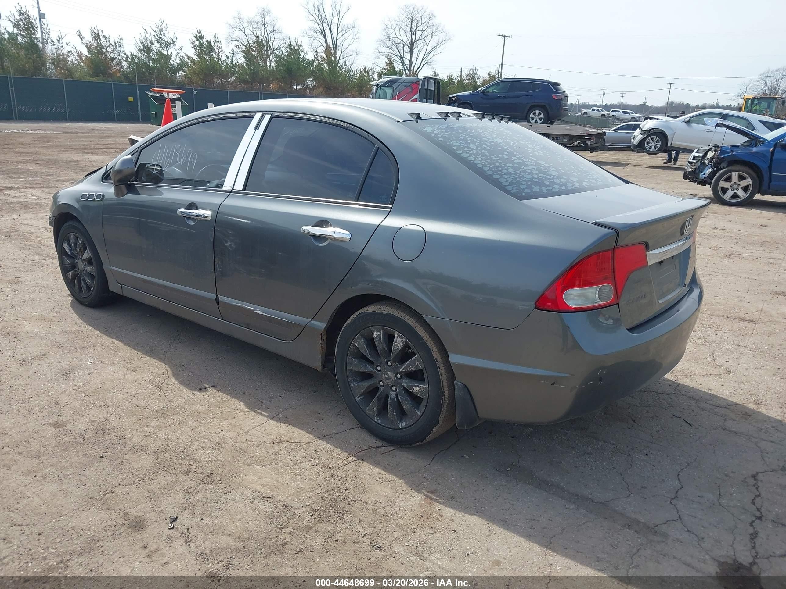 2009 Honda Civic Ex Gray vin: 19XFA16859E034255