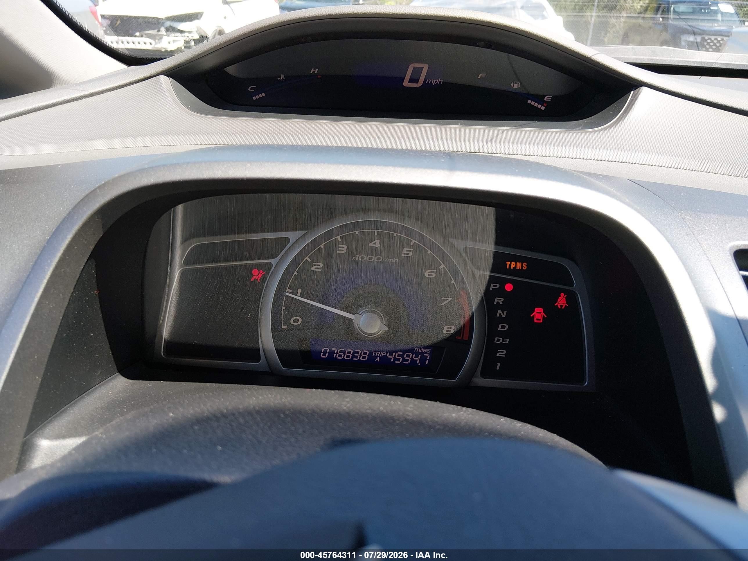 2009 Honda Civic Ex Blue vin: 19XFA16869E000440