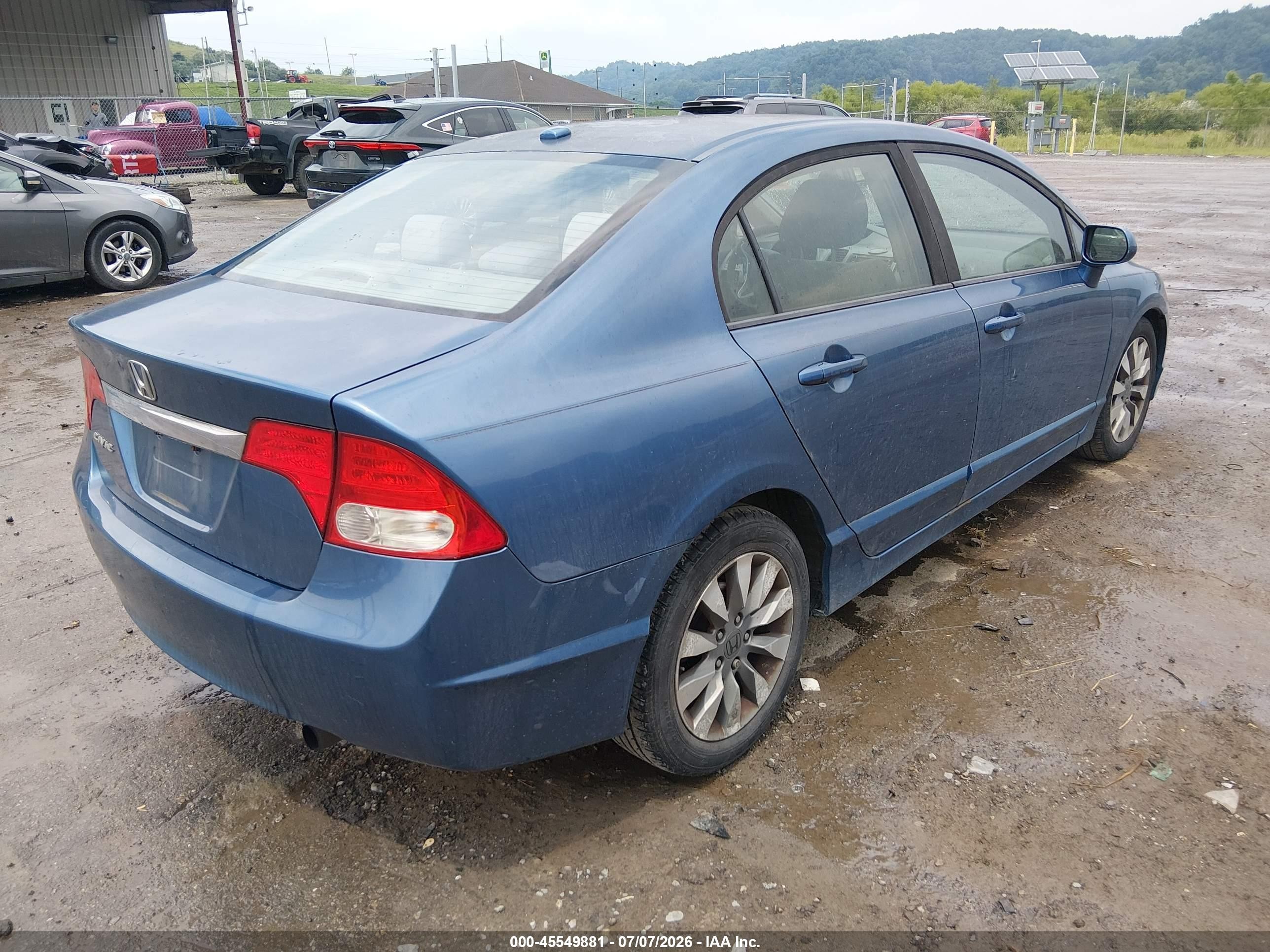2009 Honda Civic Ex Синий vin: 19XFA16879E003315