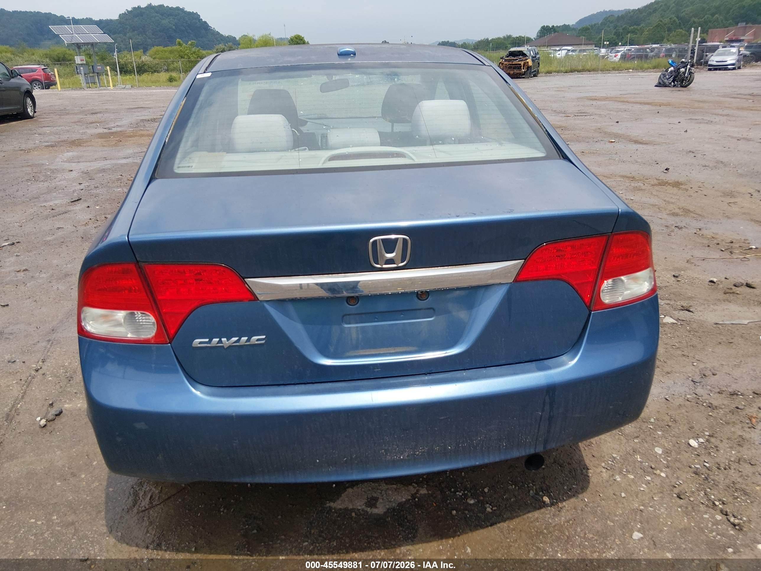 2009 Honda Civic Ex Синий vin: 19XFA16879E003315