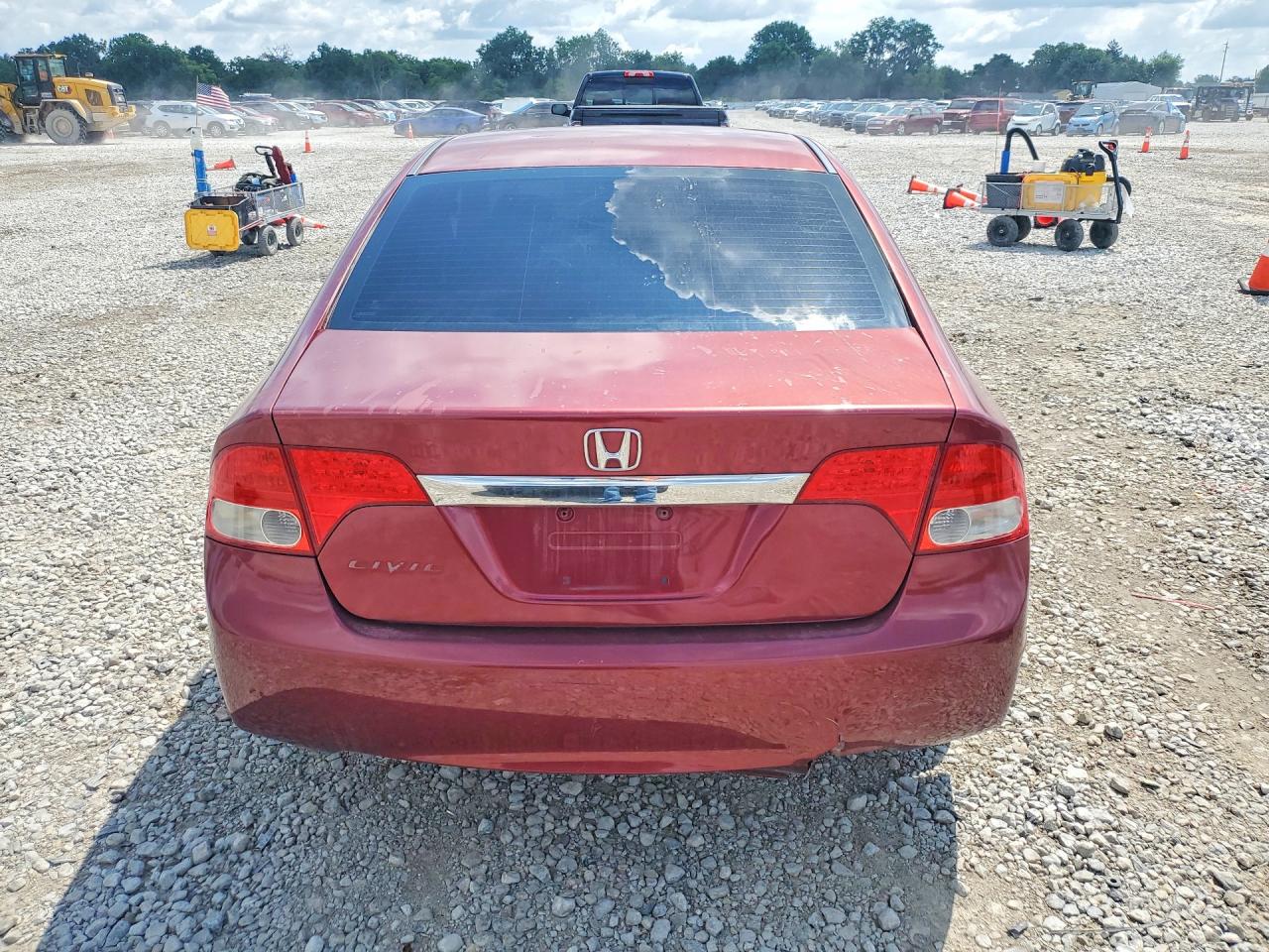 2009 Honda Civic Ex Burgundy vin: 19XFA16879E008157