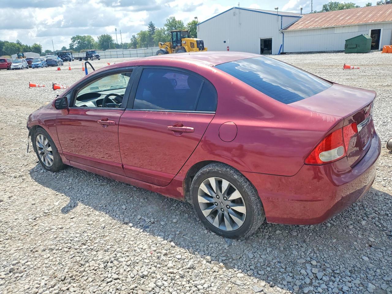 2009 Honda Civic Ex Burgundy vin: 19XFA16879E008157
