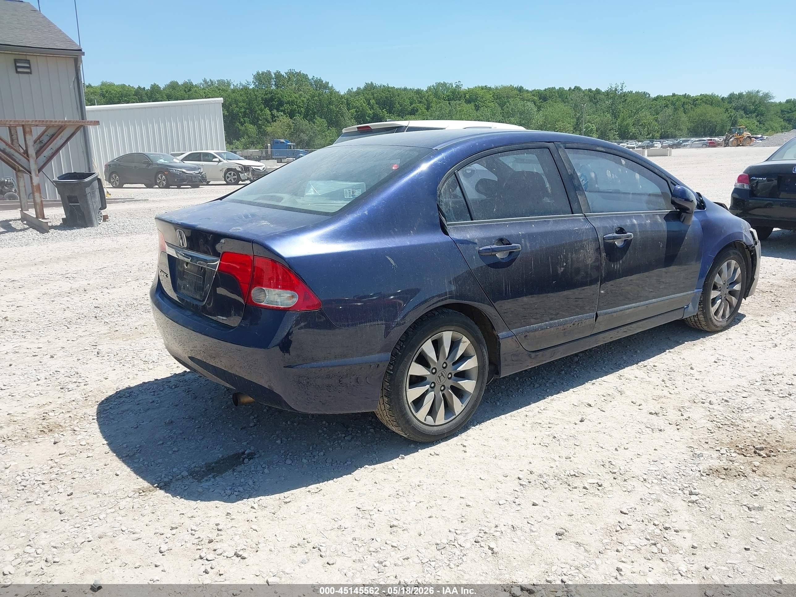 2009 Honda Civic Ex Dark Blue vin: 19XFA16879E016792