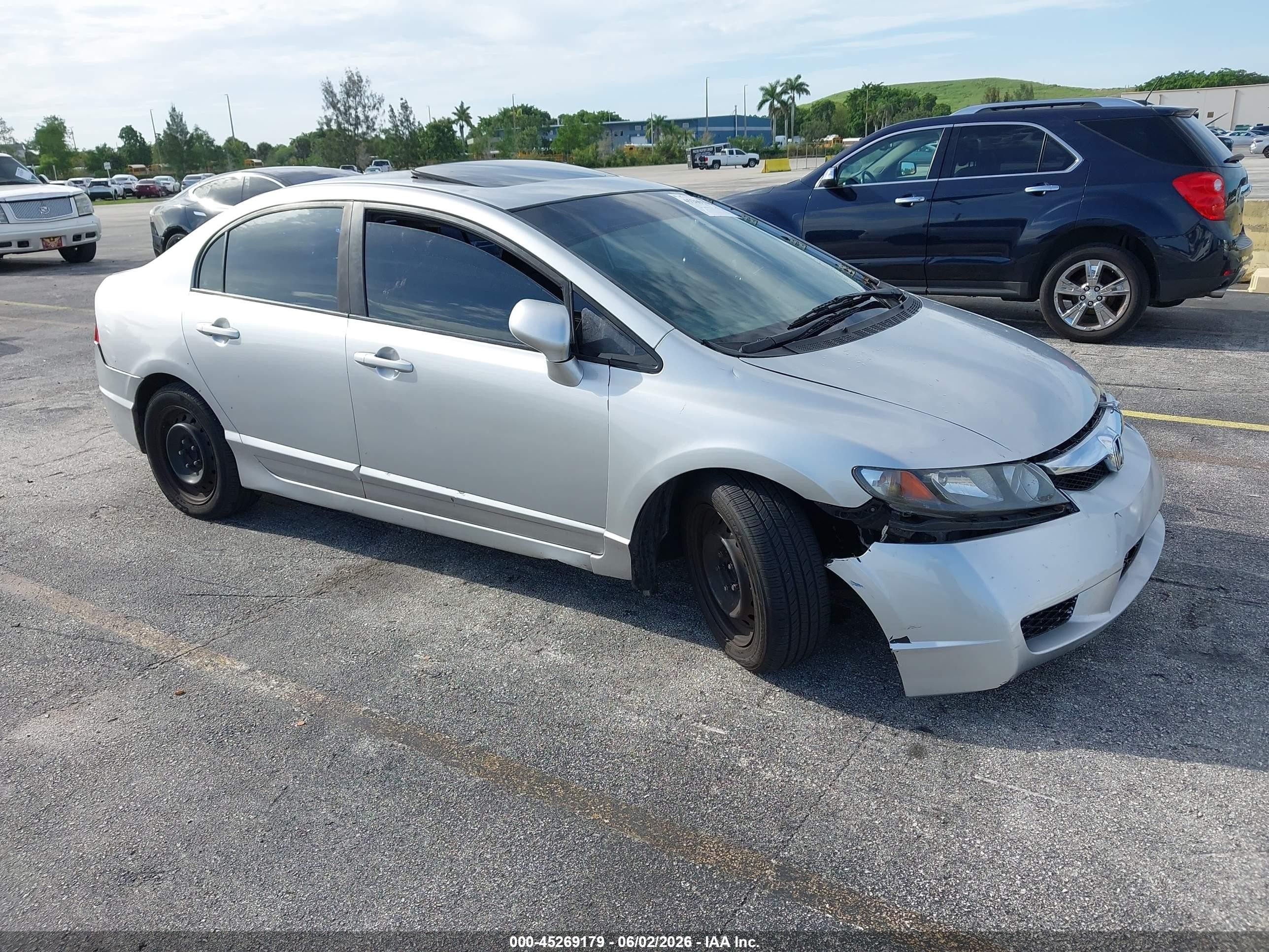 2009 Honda Civic Ex Silver vin: 19XFA16879E048447