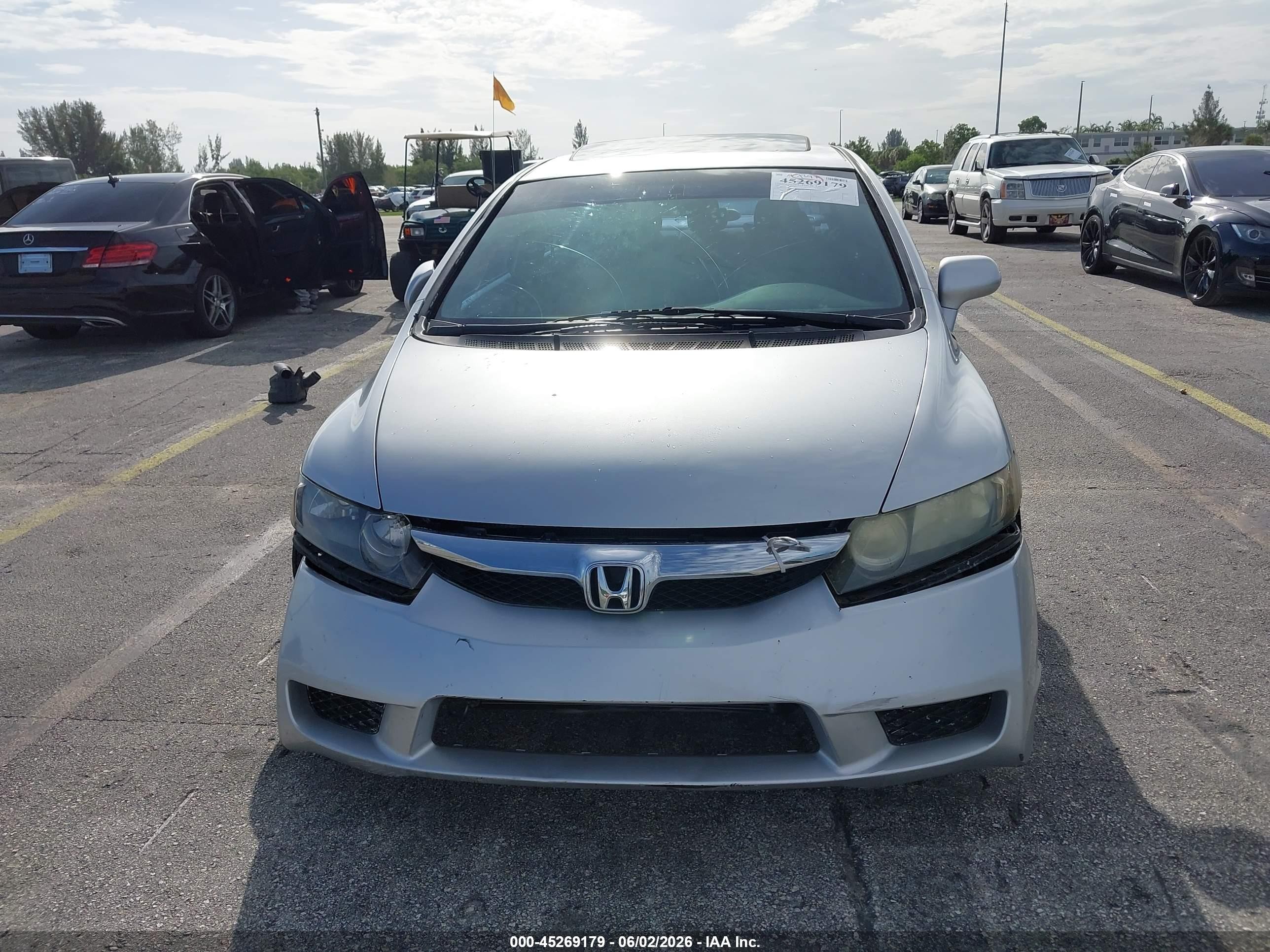 2009 Honda Civic Ex Silver vin: 19XFA16879E048447