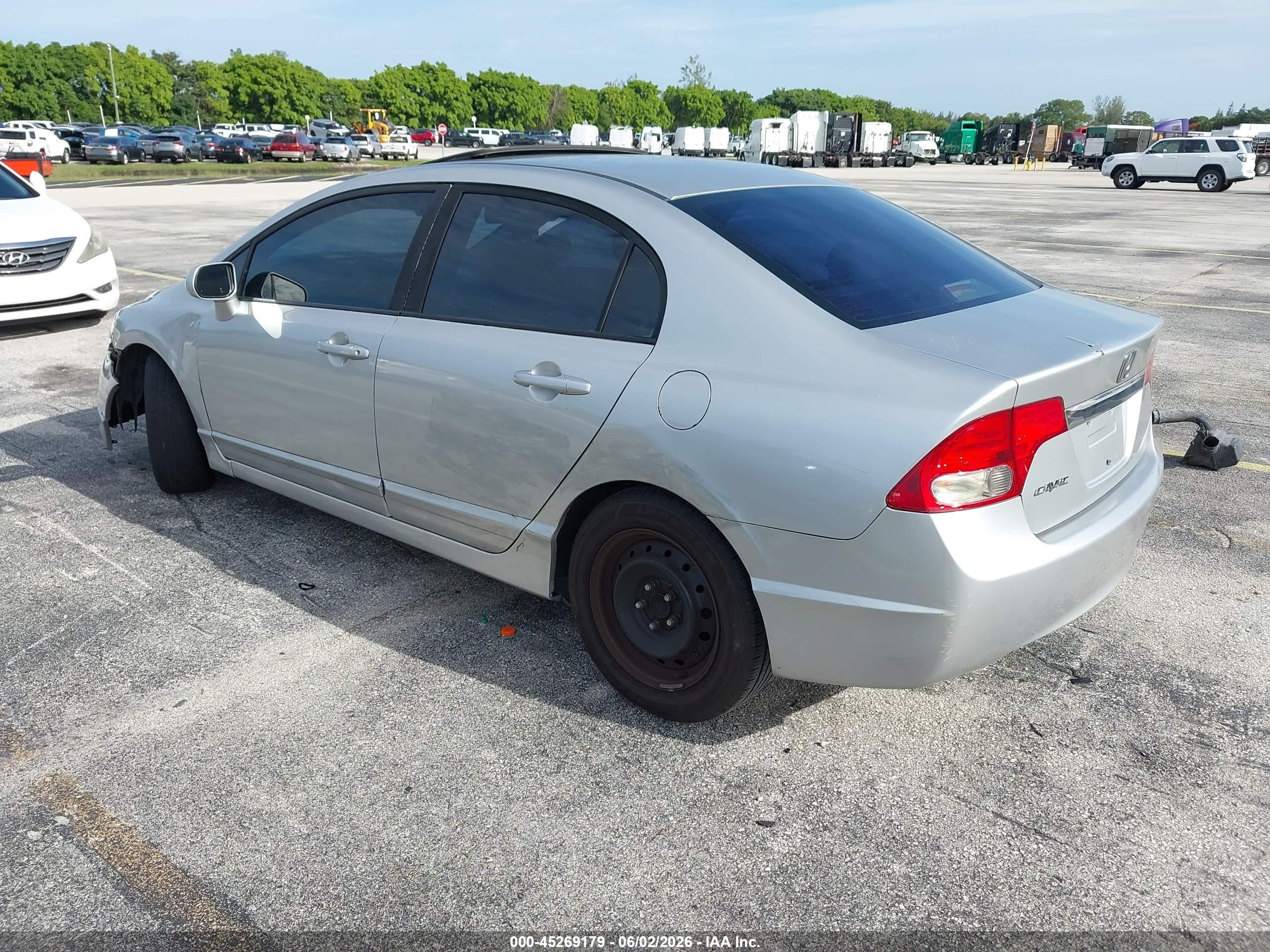 2009 Honda Civic Ex Silver vin: 19XFA16879E048447