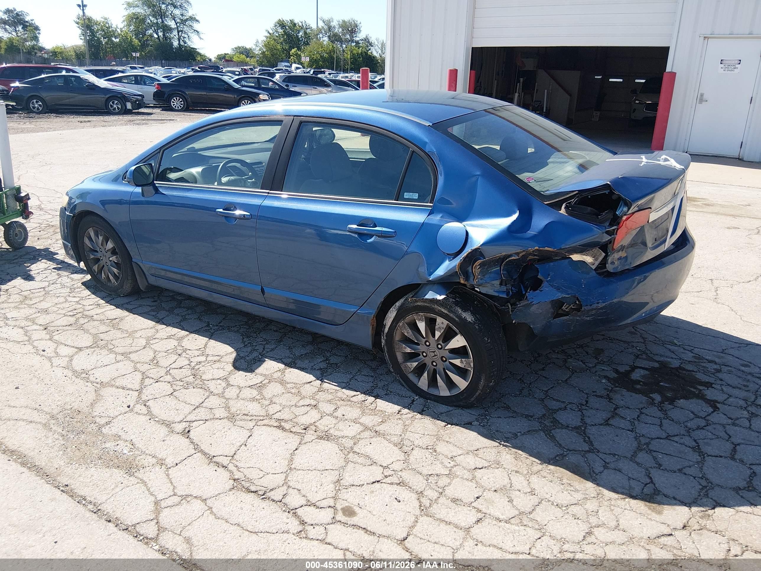 2009 Honda Civic Ex Blue vin: 19XFA16889E011939