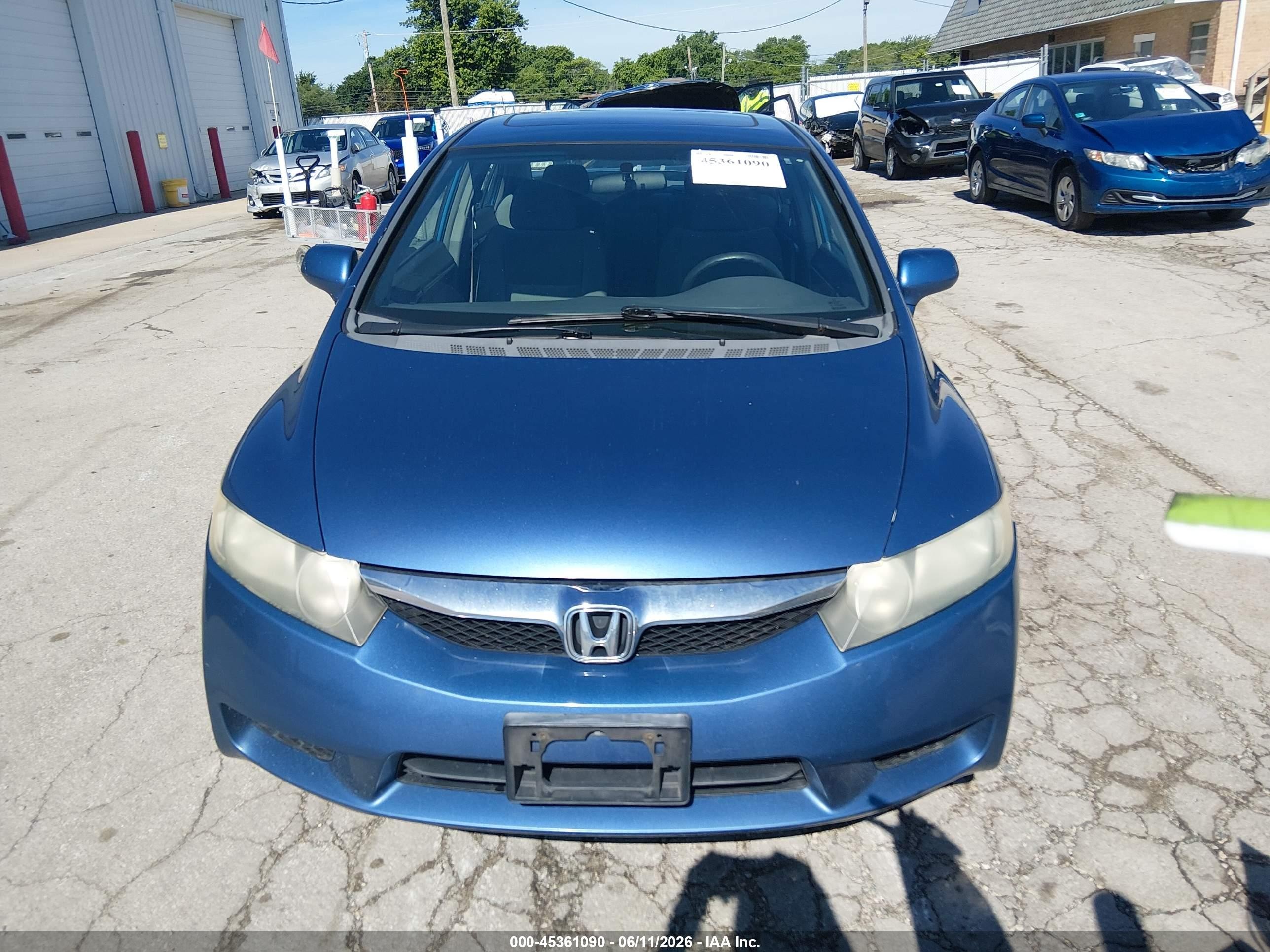 2009 Honda Civic Ex Blue vin: 19XFA16889E011939