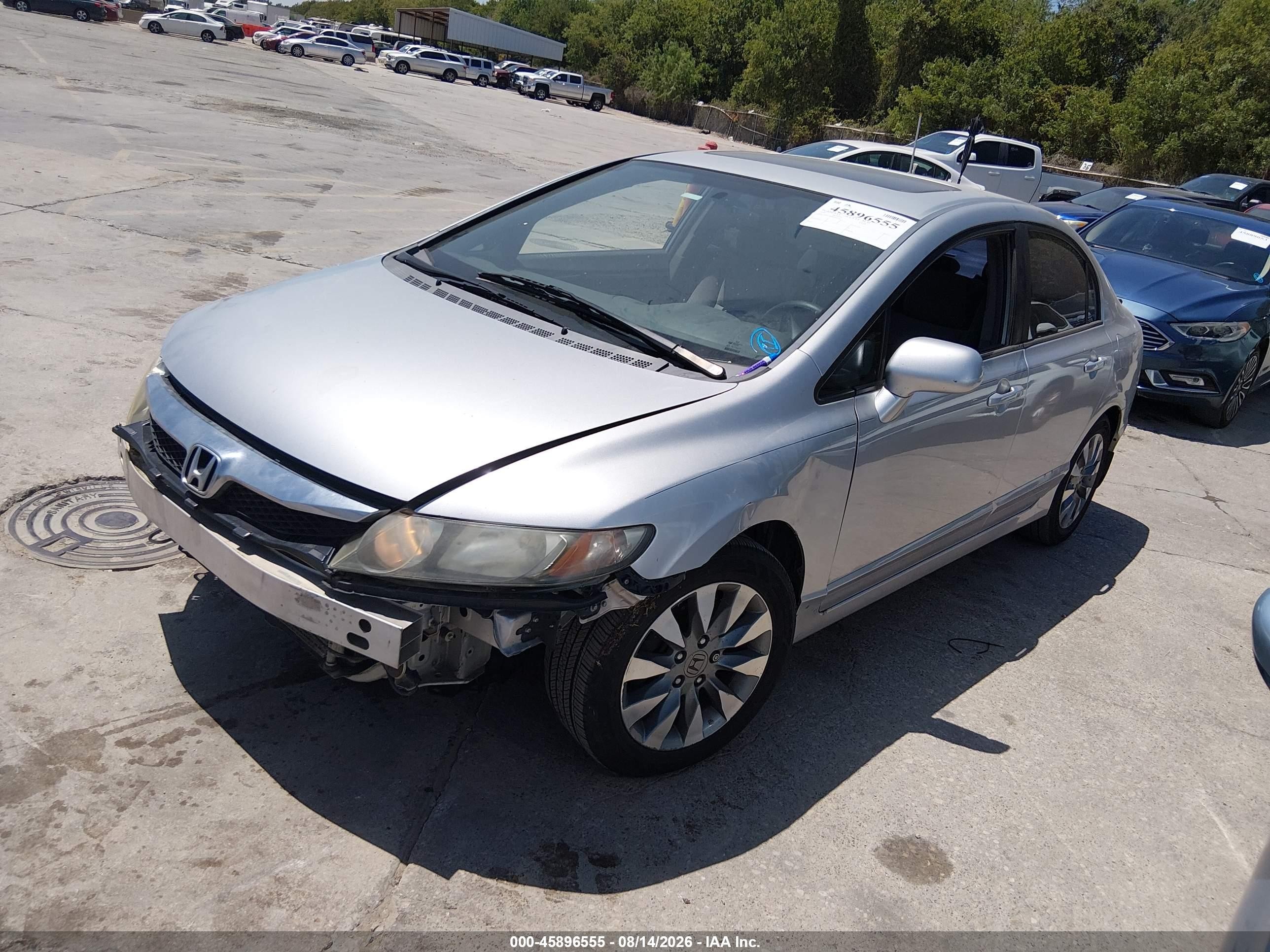 2009 Honda Civic Ex Silver vin: 19XFA16889E026702