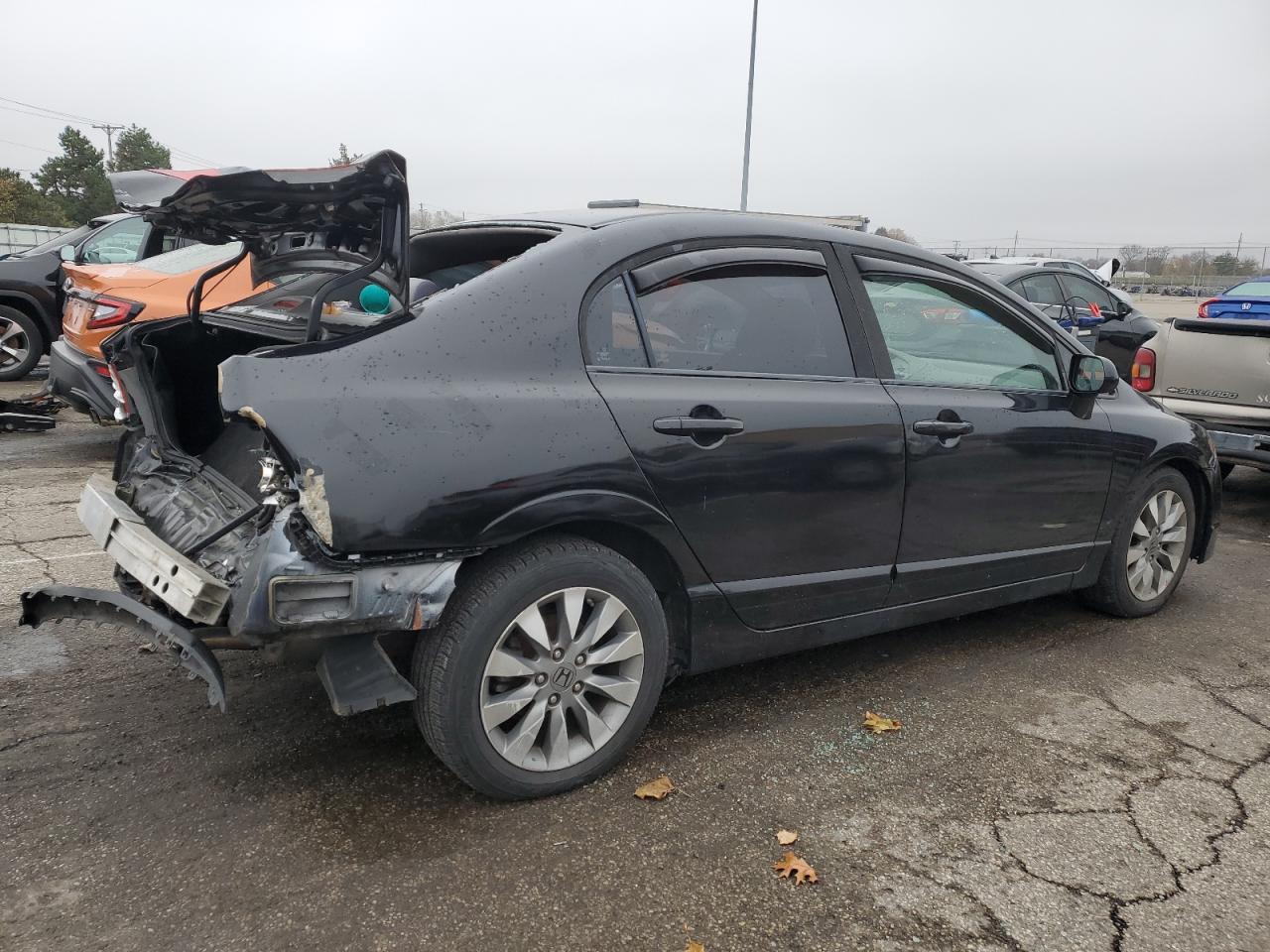 2009 Honda Civic Ex Black vin: 19XFA16889E030443