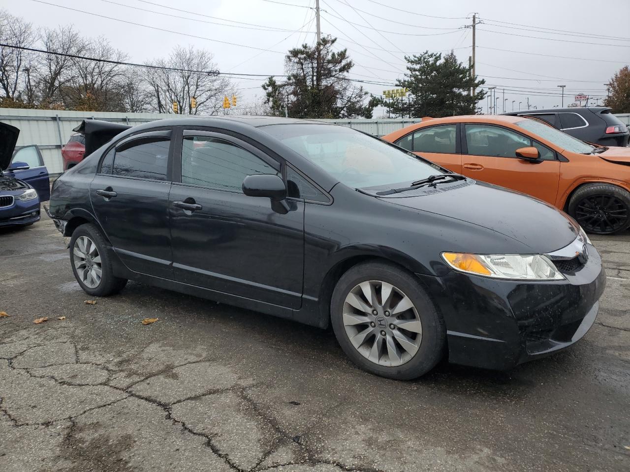 2009 Honda Civic Ex Black vin: 19XFA16889E030443