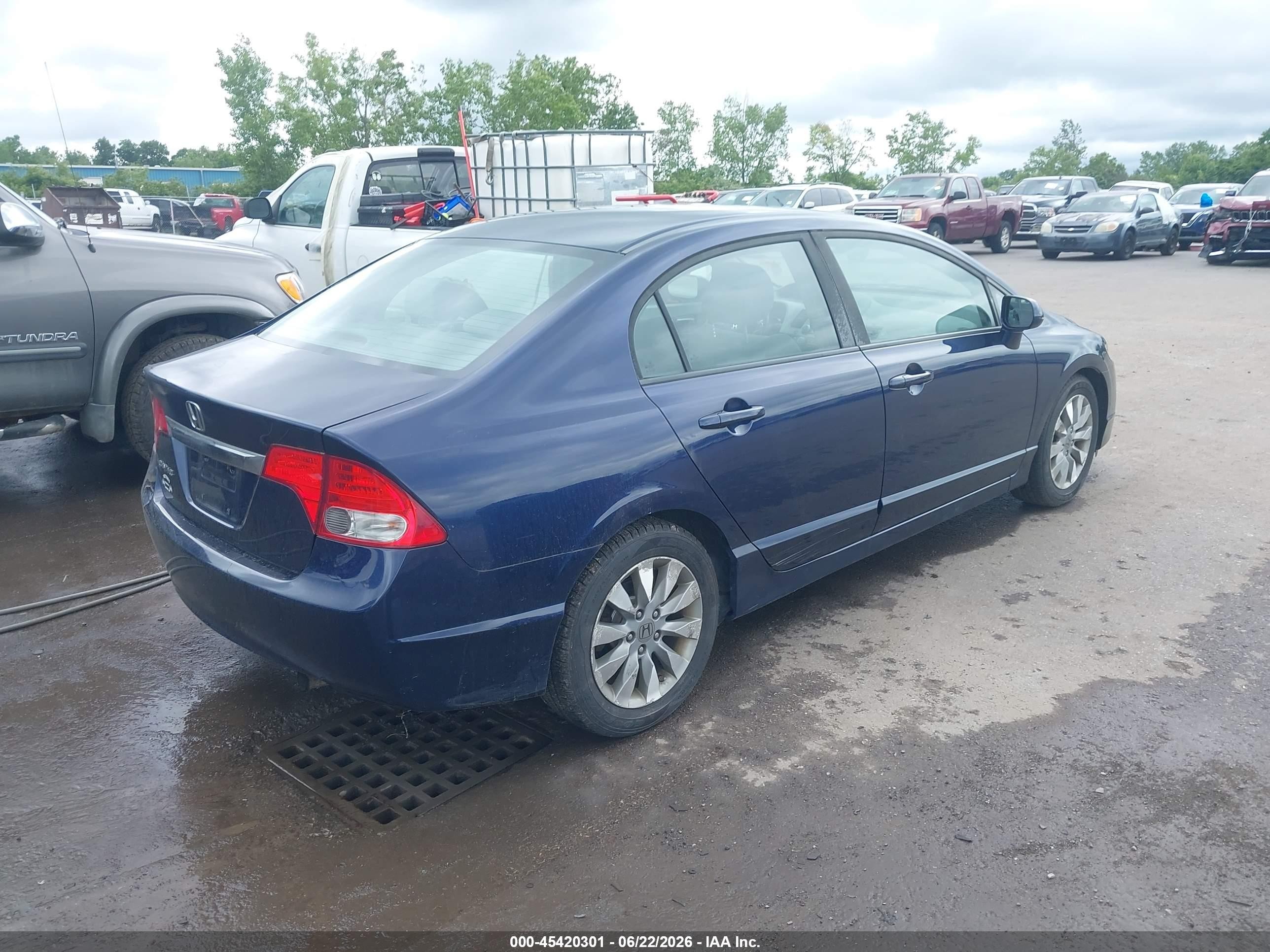2009 Honda Civic Ex Blue vin: 19XFA16889E045461
