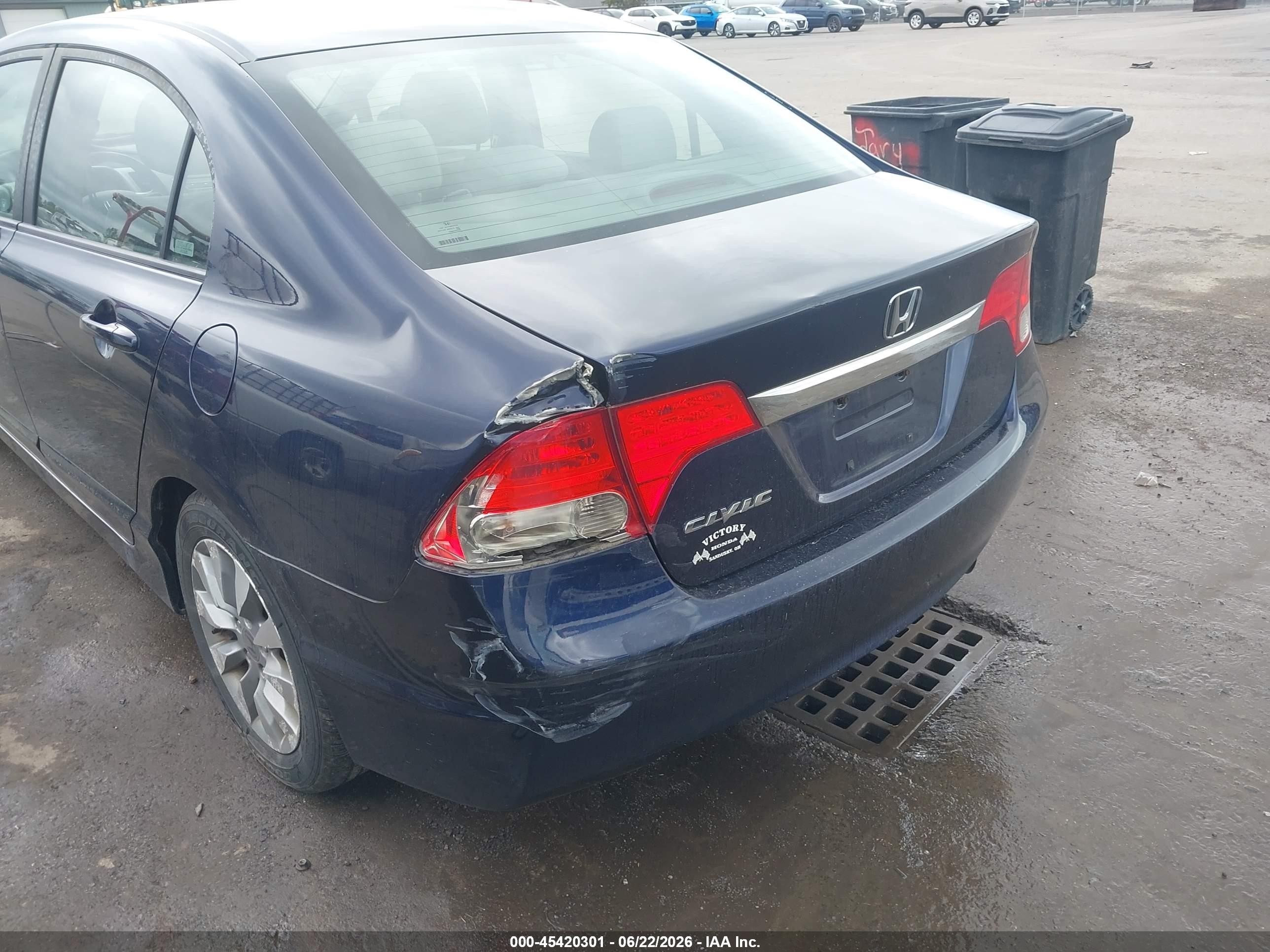 2009 Honda Civic Ex Blue vin: 19XFA16889E045461