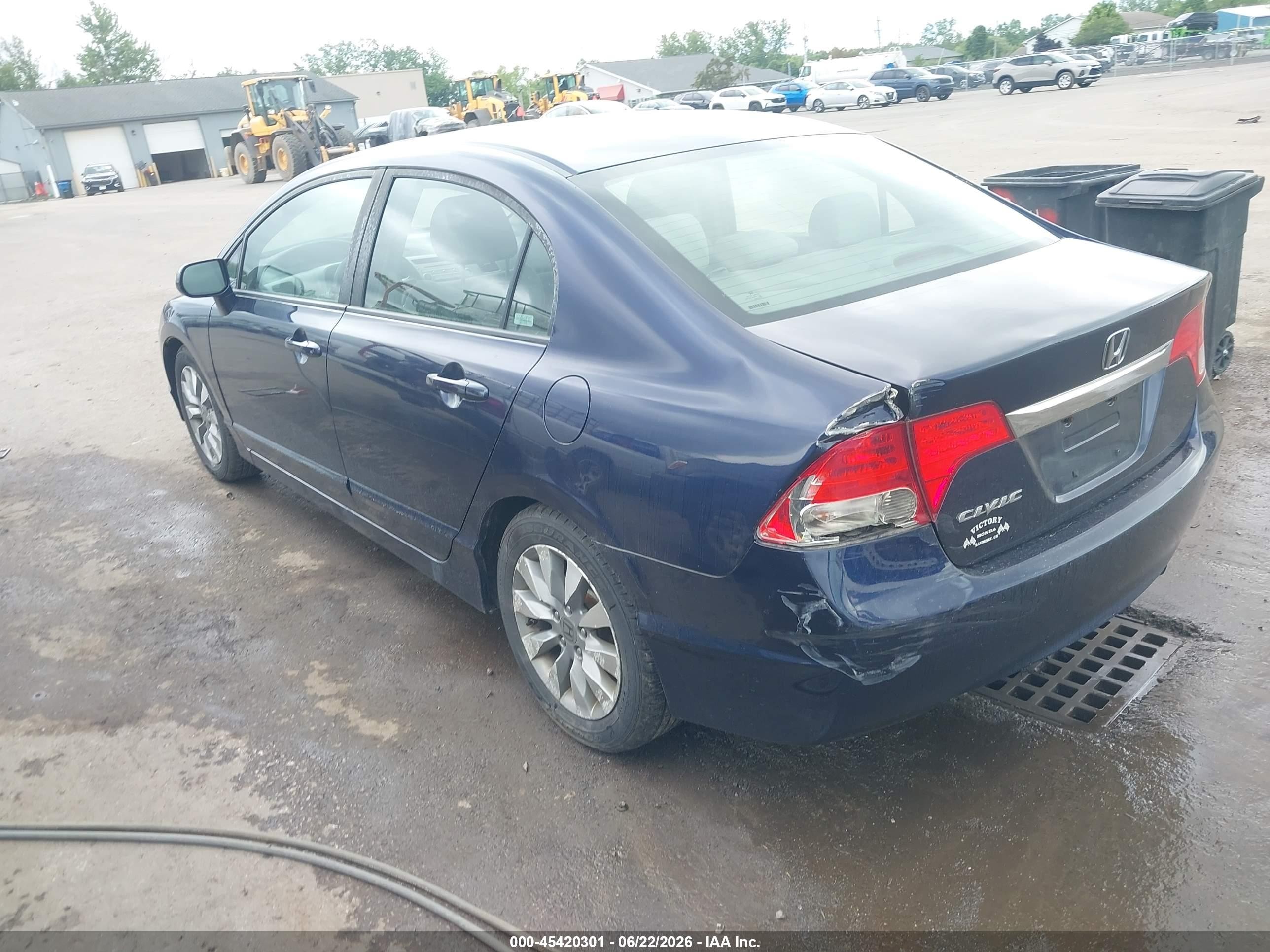 2009 Honda Civic Ex Blue vin: 19XFA16889E045461