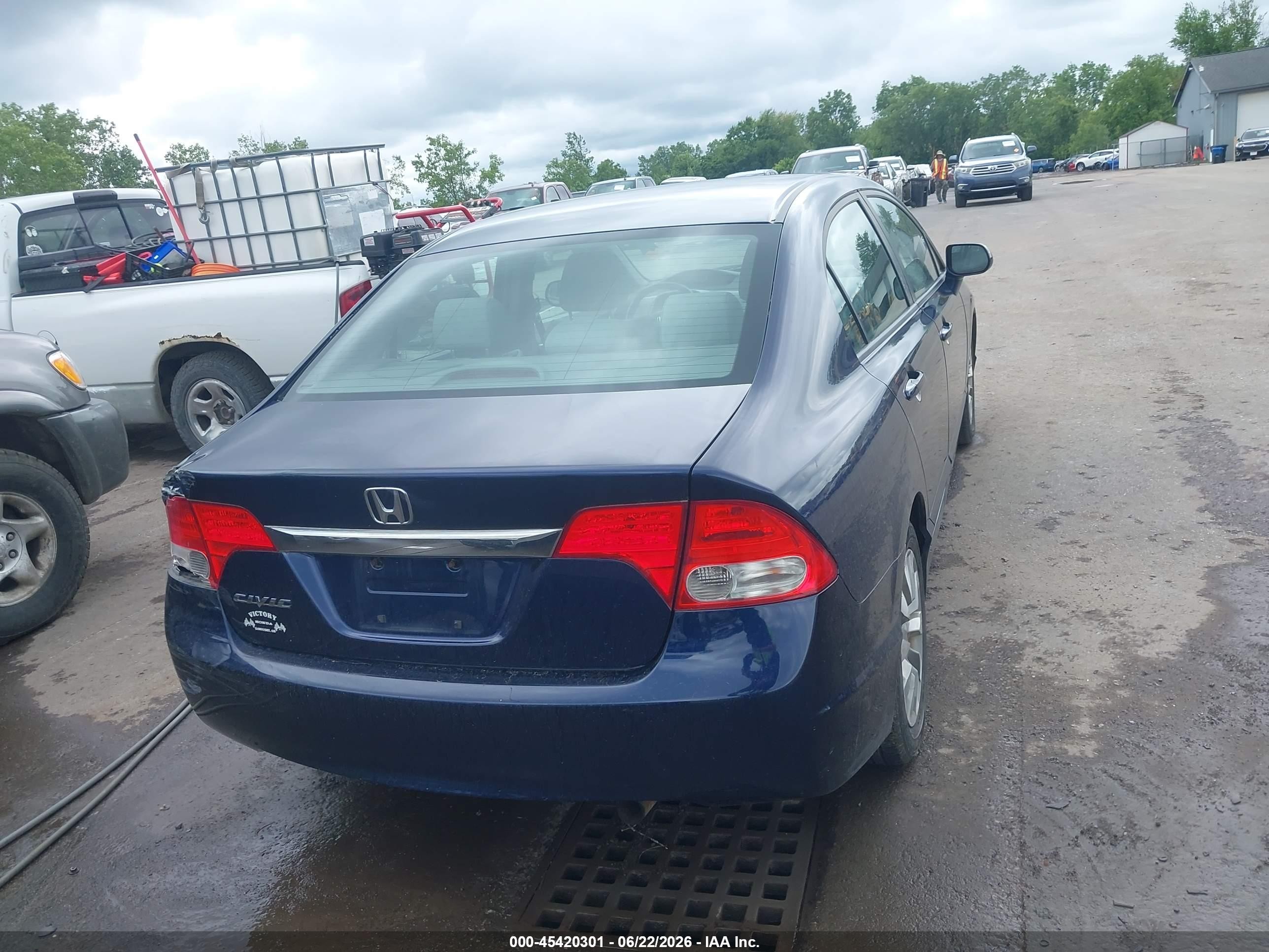 2009 Honda Civic Ex Blue vin: 19XFA16889E045461