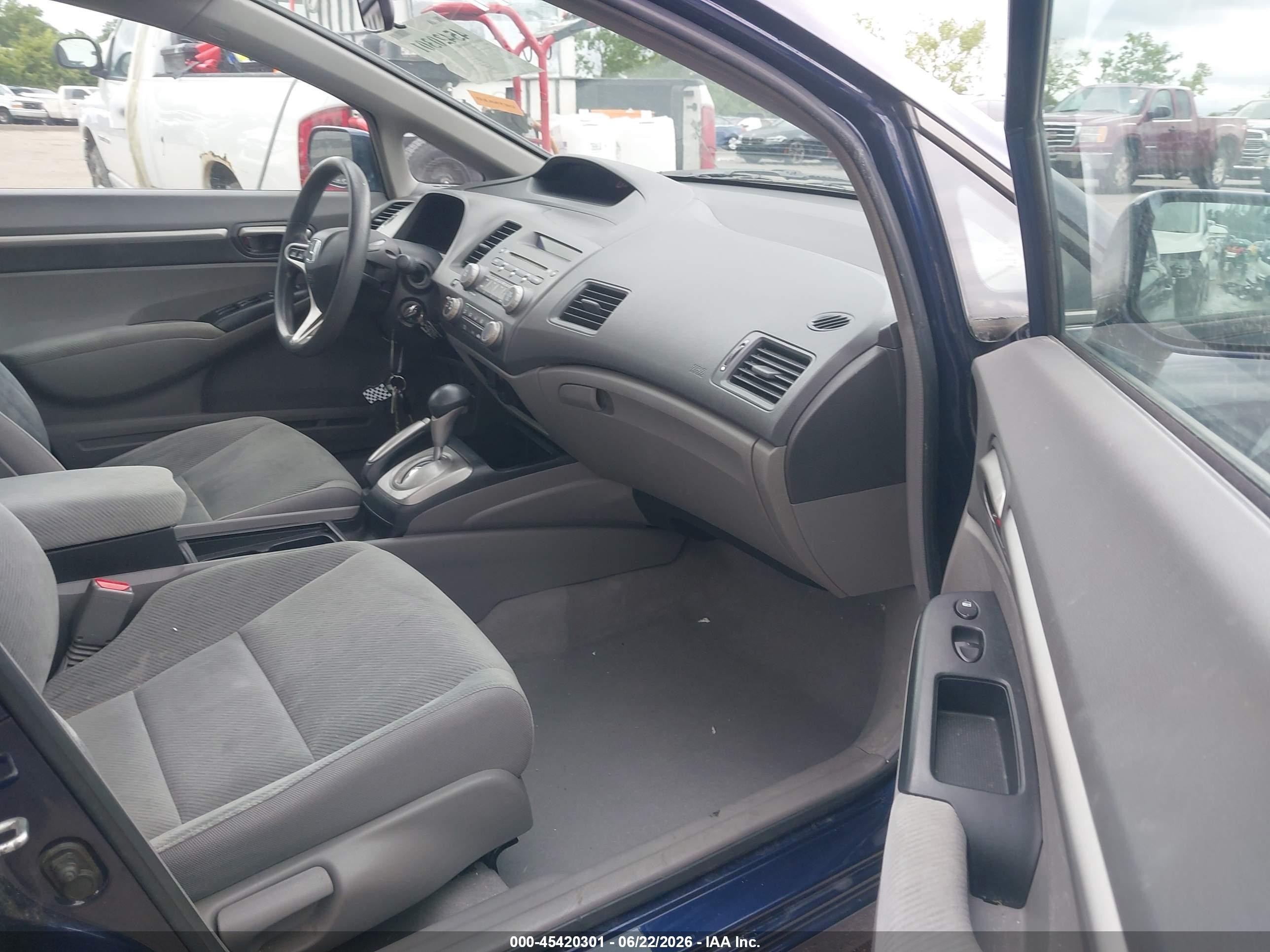 2009 Honda Civic Ex Blue vin: 19XFA16889E045461
