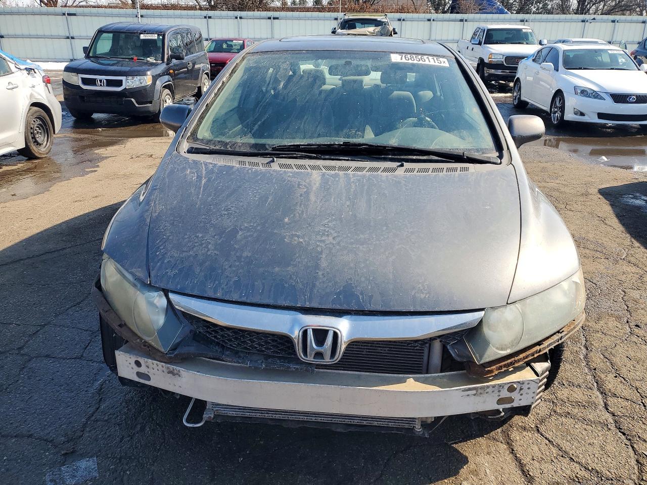 2009 Honda Civic Ex Gray vin: 19XFA16899E005129