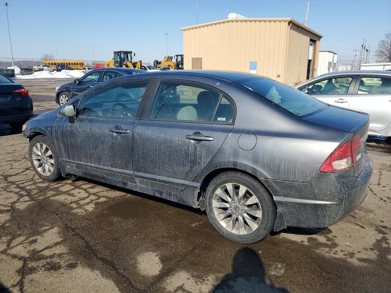2009 Honda Civic Ex Gray vin: 19XFA16899E005129