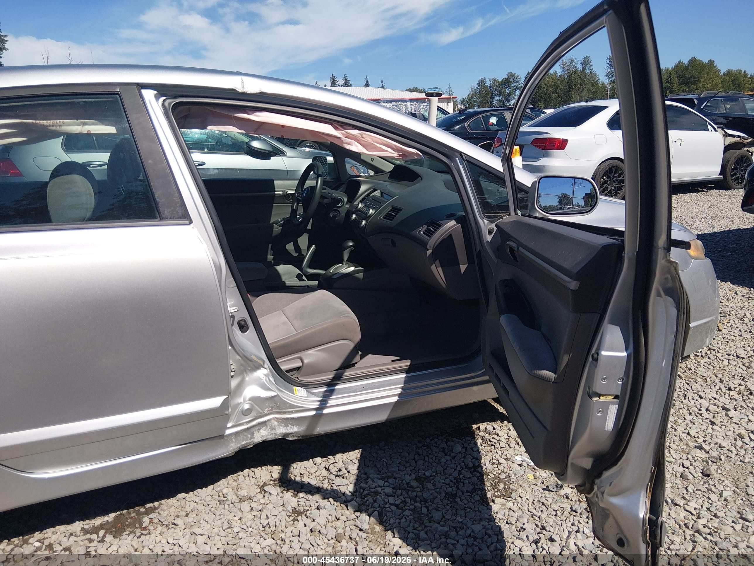 2009 Honda Civic Ex Silver vin: 19XFA16899E008595