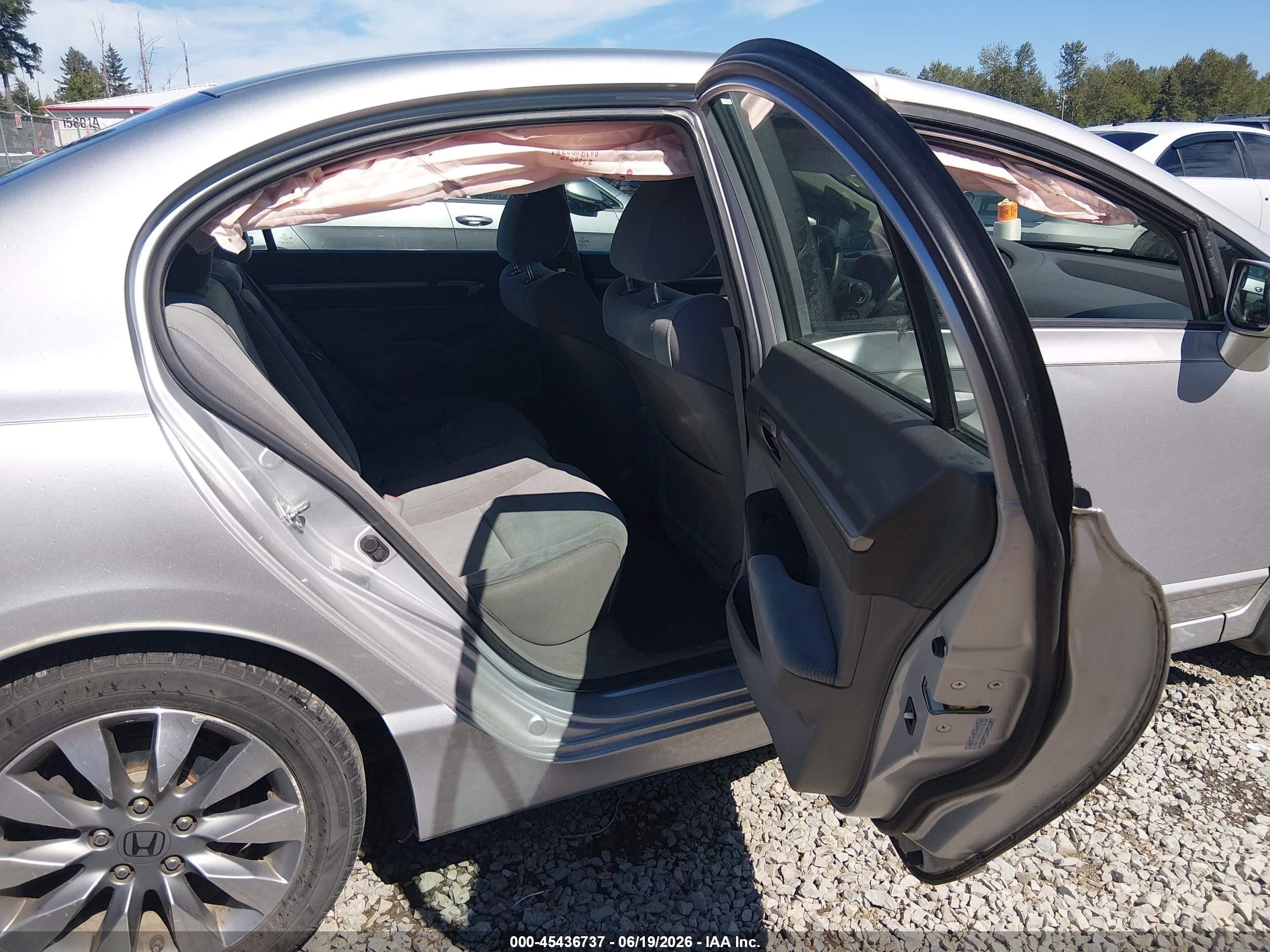 2009 Honda Civic Ex Silver vin: 19XFA16899E008595