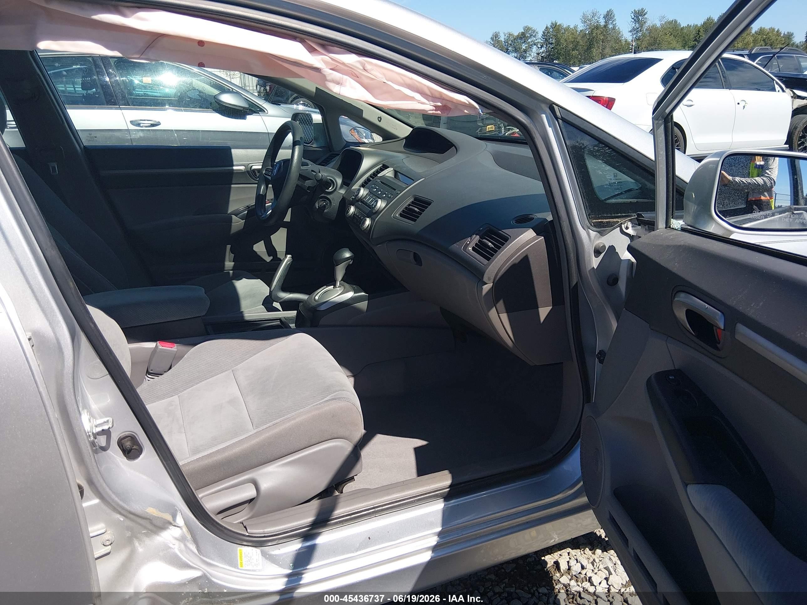 2009 Honda Civic Ex Silver vin: 19XFA16899E008595