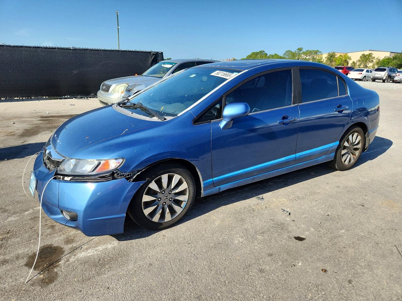 2009 Honda Civic Ex Blue vin: 19XFA16899E011934