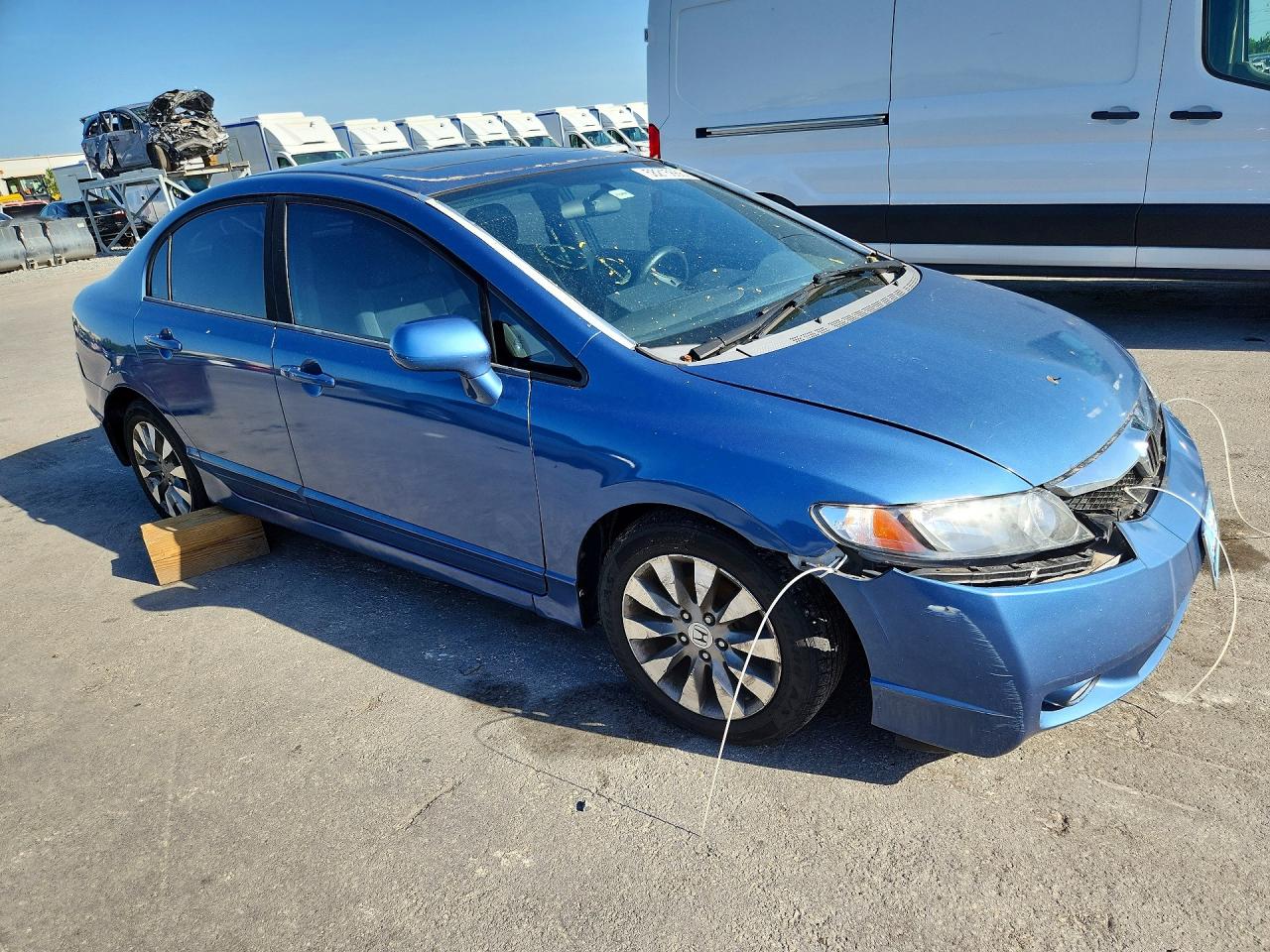 2009 Honda Civic Ex Blue vin: 19XFA16899E011934